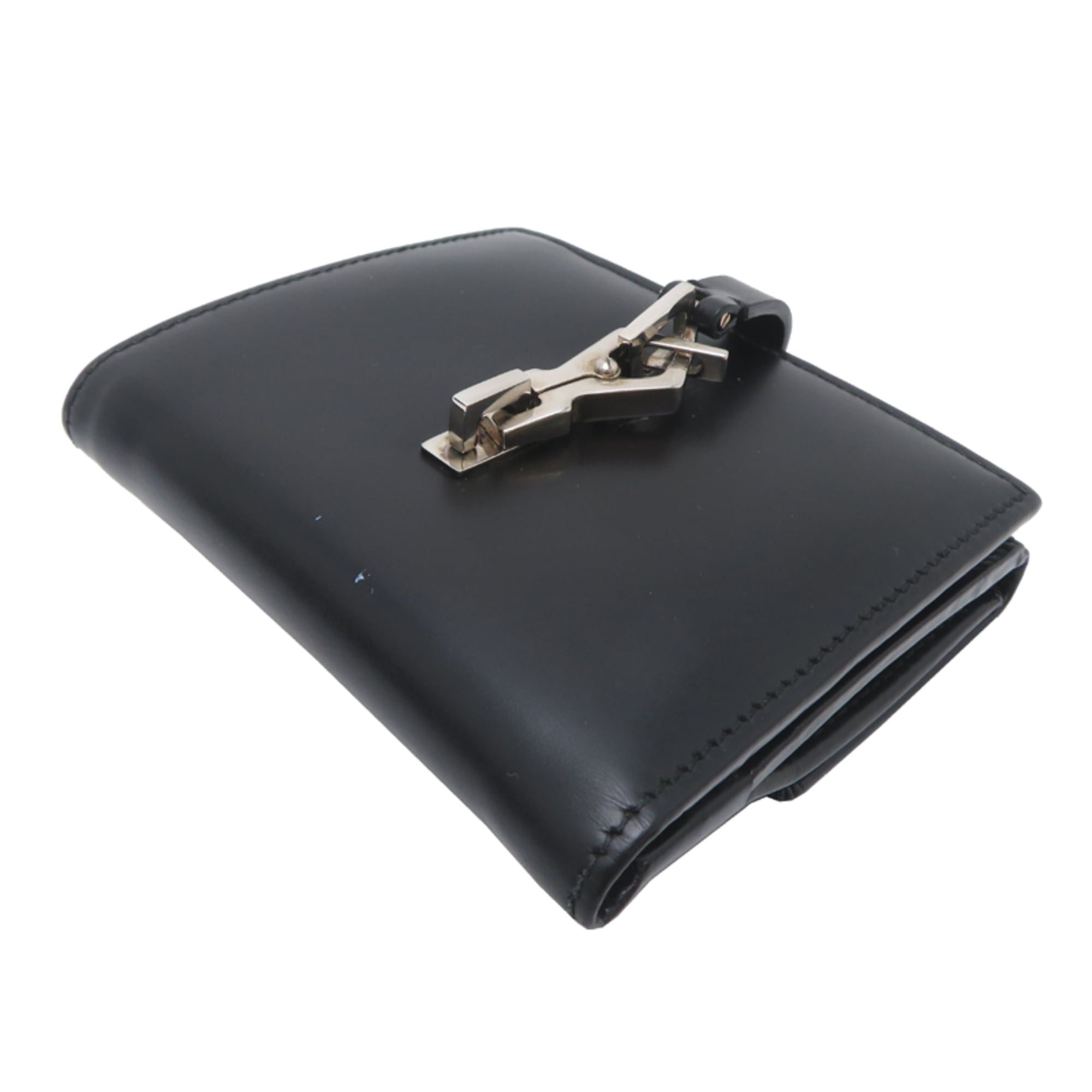 Gucci Gucci Compact Wallet, Women's Bi-fold 035-3731, Leather, Black Size ONE SIZE - 3 Thumbnail