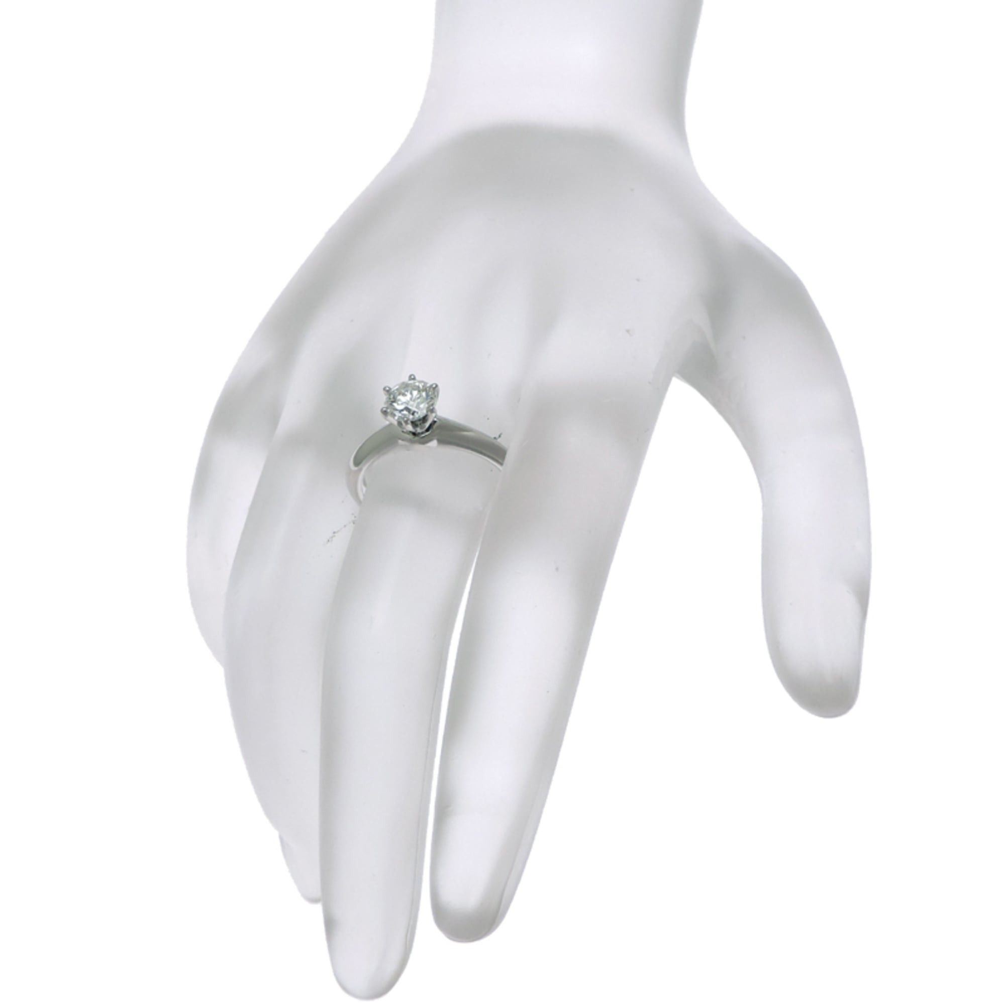 Tiffany & Co. Tiffany & Co. Solitaire 0.61ct Diamond Women's Ring, Platinum 950 Size ONE SIZE - 8 Thumbnail
