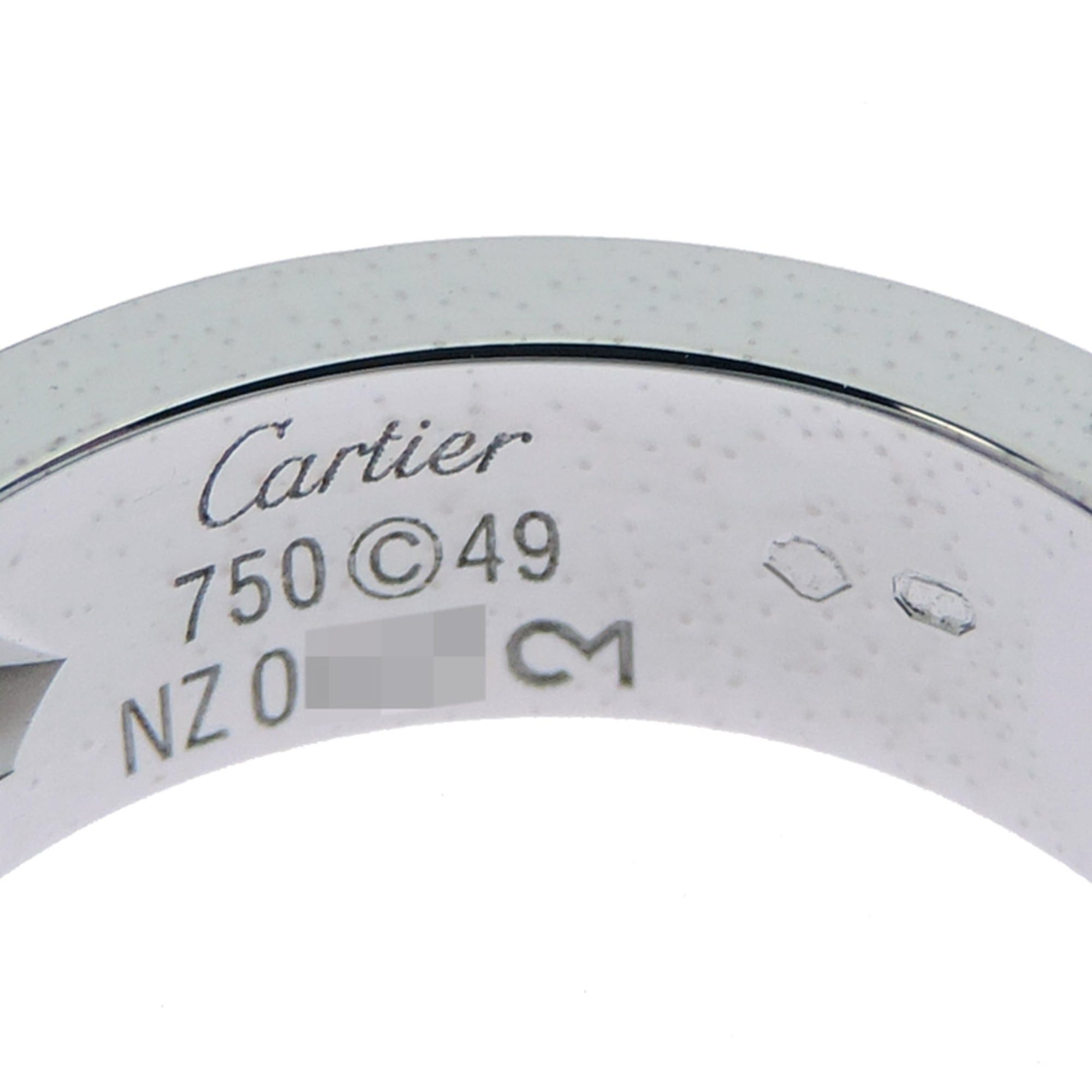 Cartier Cartier Love 1P Diamond Ring, Size 49, 2006 Christmas Limited Edition, Women's/Men's B4072300, 750 White Gold Size ONE SIZE - 5 Thumbnail