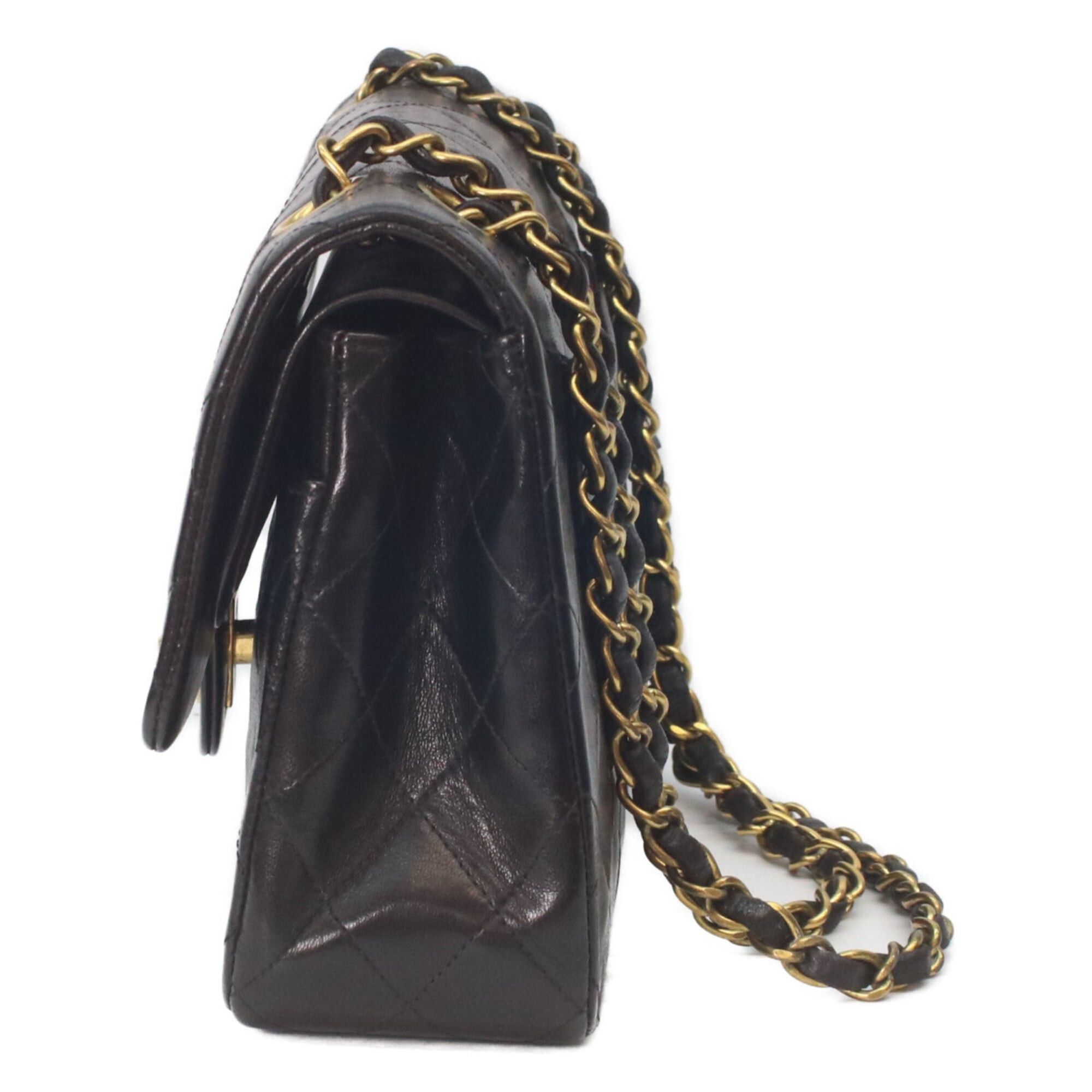 Chanel CHANEL A01112 Black Lambskin Gold Hardware Matelassé 25 Shoulder Bag for Women Size ONE SIZE - 2 Thumbnail