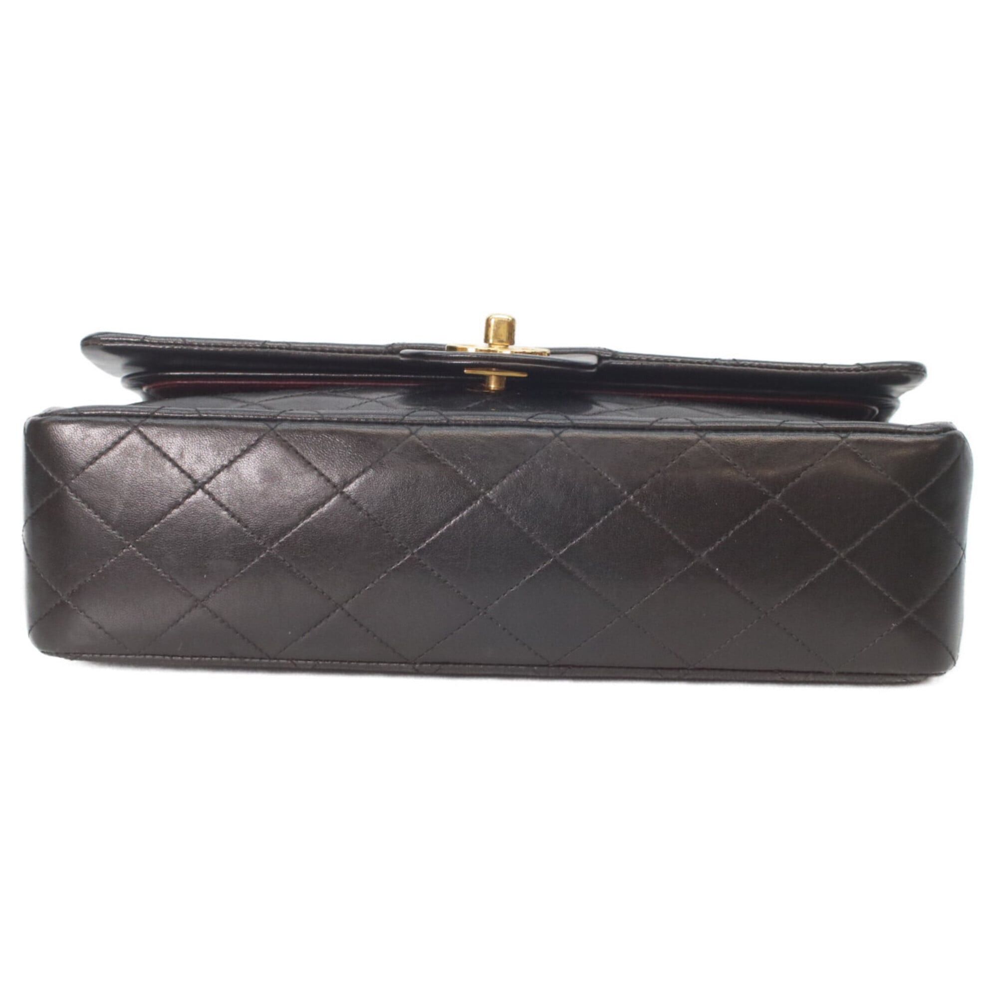 Chanel CHANEL A01112 Black Lambskin Gold Hardware Matelassé 25 Shoulder Bag for Women Size ONE SIZE - 5 Thumbnail