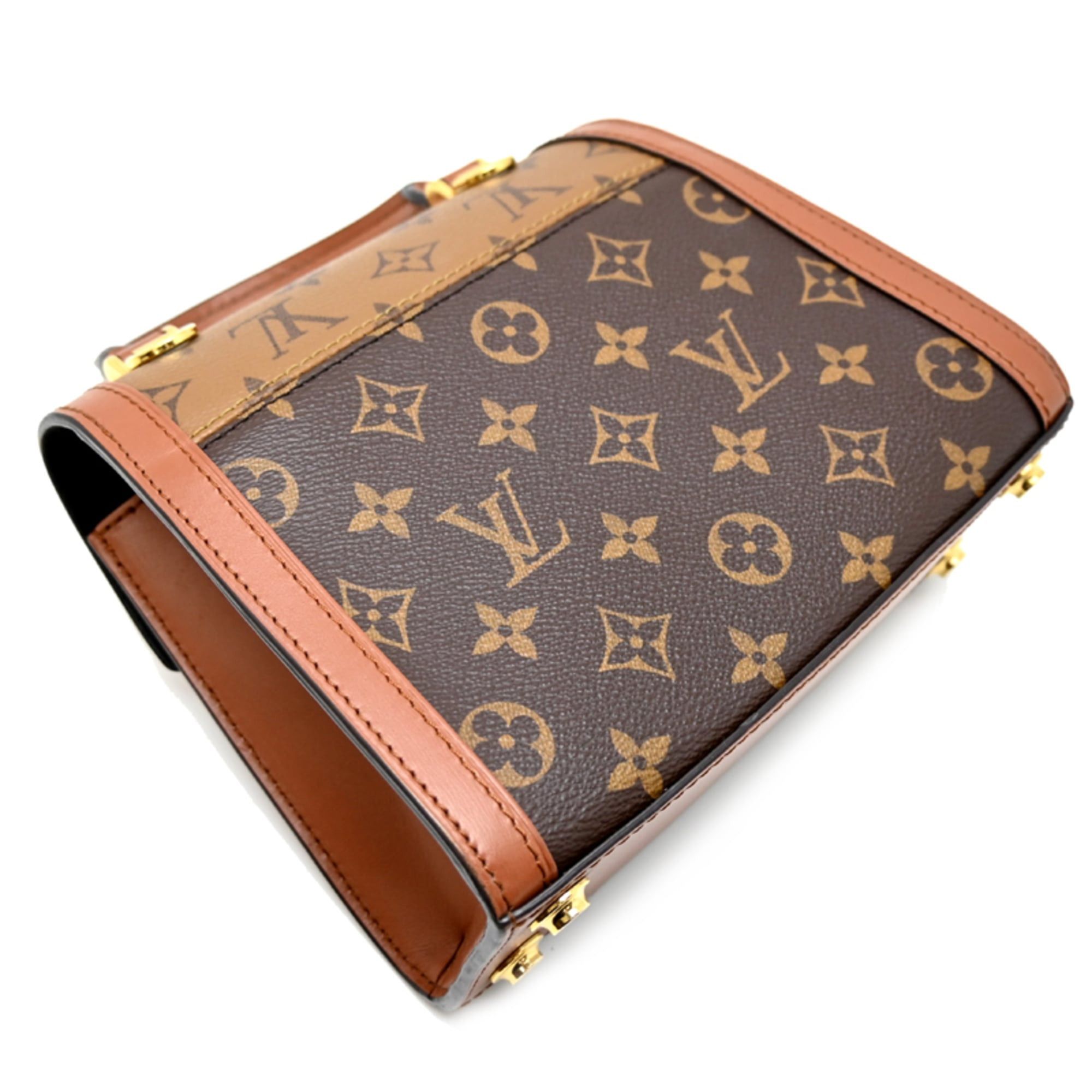 Louis Vuitton Louis Vuitton Dauphine Capital Women's Shoulder Bag M46751 (Discontinued) Monogram Reverse (Brown) Size ONE SIZE - 4 Thumbnail