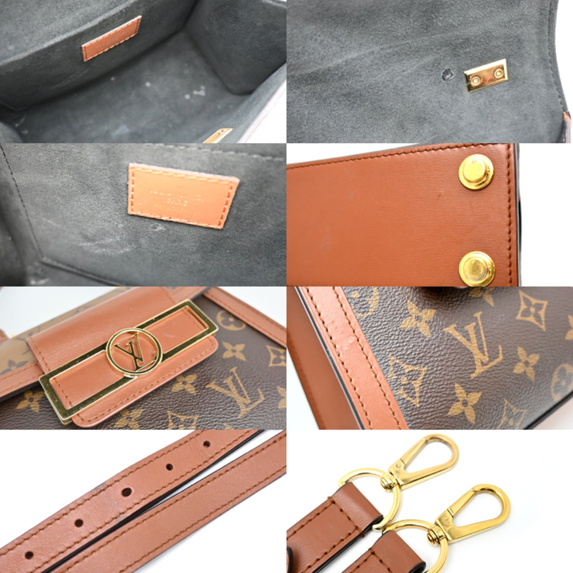 Louis Vuitton Louis Vuitton Dauphine Capital Women's Shoulder Bag M46751 (Discontinued) Monogram Reverse (Brown) Size ONE SIZE - 7 Thumbnail