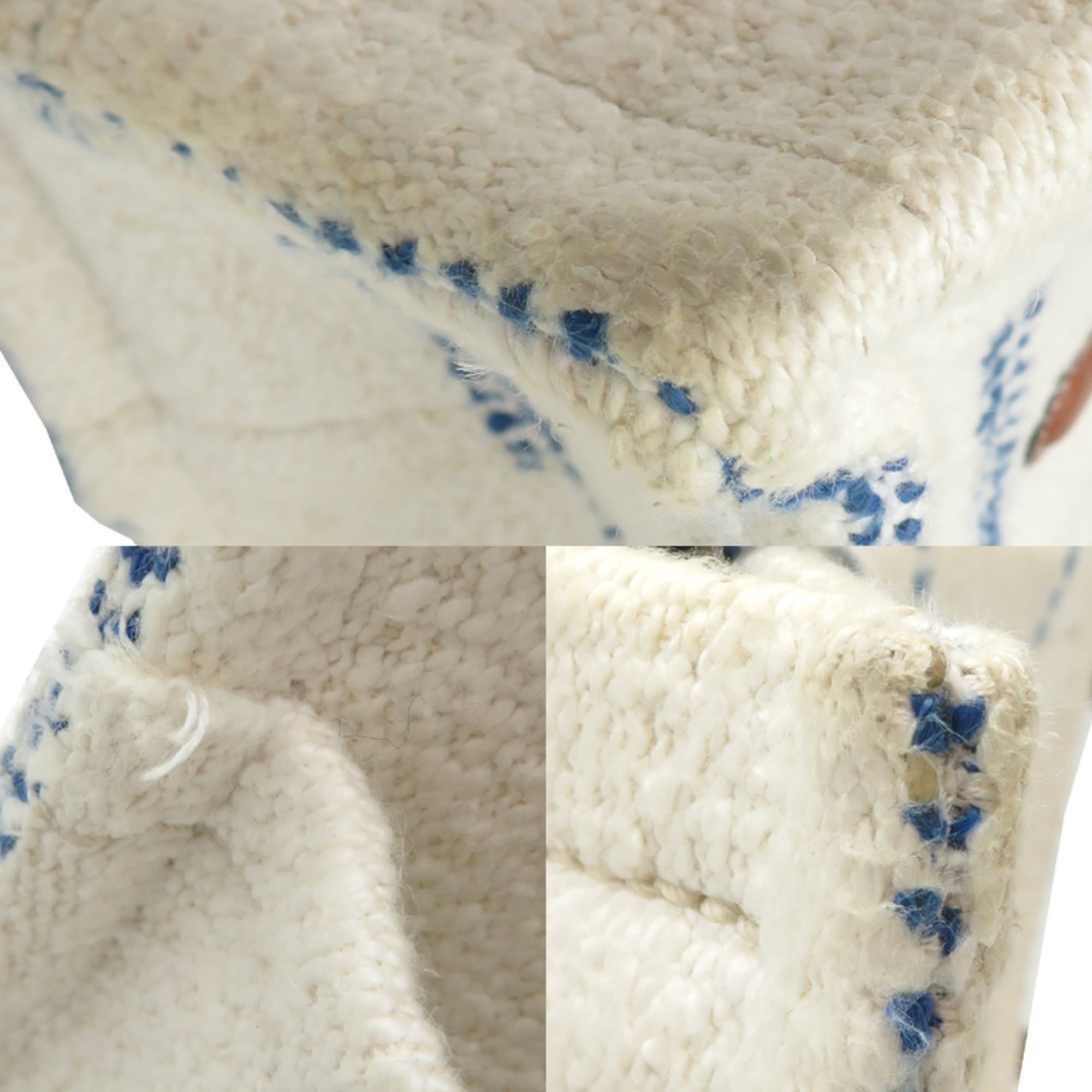 Celine Celine Small Cabas Thais Women's Handbag 199162EYI Cotton White Size ONE SIZE - 10 Thumbnail