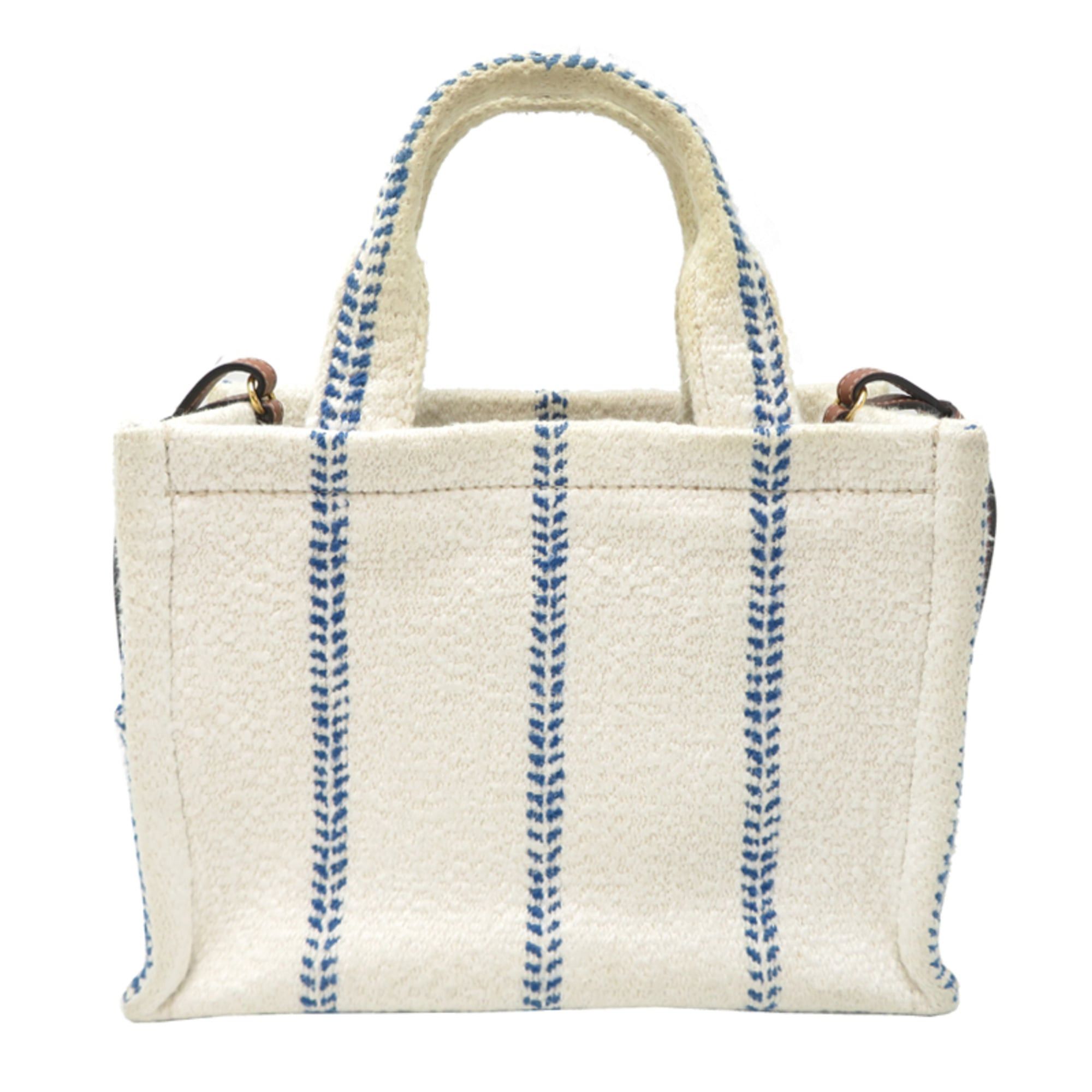 Celine Celine Small Cabas Thais Women's Handbag 199162EYI Cotton White Size ONE SIZE - 2 Thumbnail