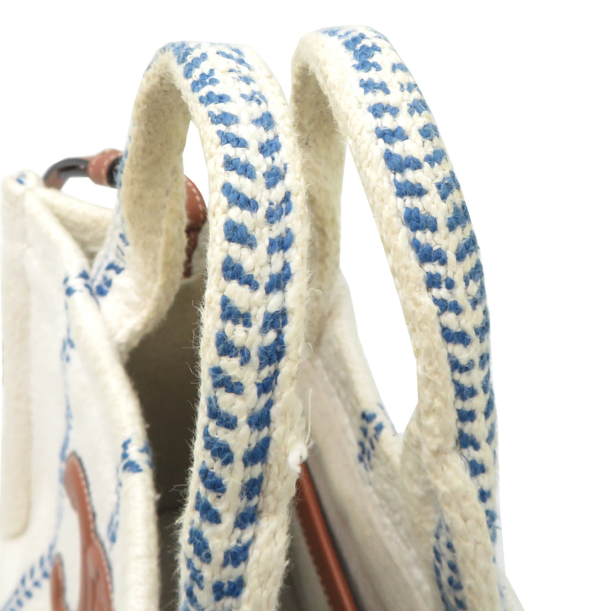 Celine Celine Small Cabas Thais Women's Handbag 199162EYI Cotton White Size ONE SIZE - 5 Thumbnail