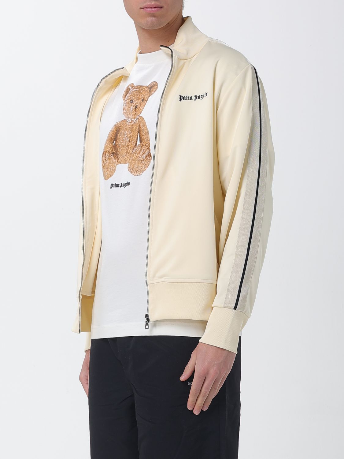 Palm Angels Palm Angels Sweatshirt Men Ivory Size US L / EU 52-54 / 3 - 3 Thumbnail