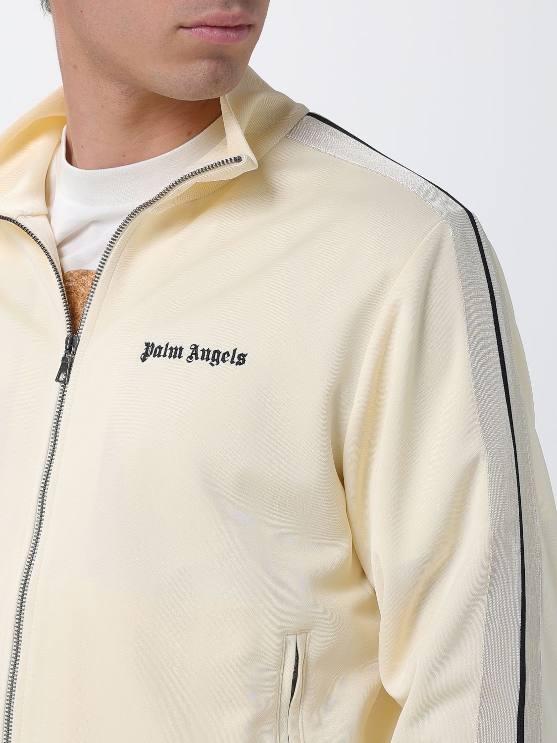 Palm Angels Palm Angels Sweatshirt Men Ivory Size US S / EU 44-46 / 1 - 4 Thumbnail