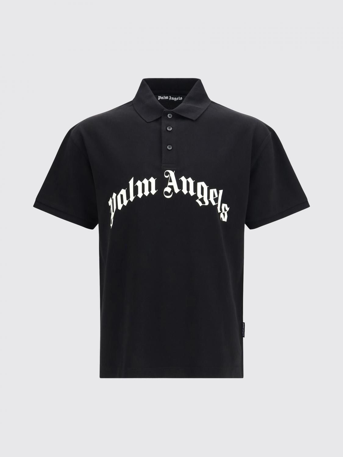 Palm Angels Palm Angels Polo Shirt Men Black Size US XL / EU 56 / 4 - 2 Thumbnail