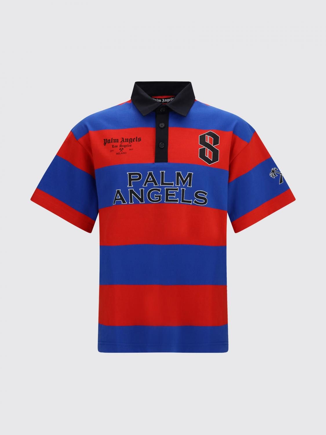 Palm Angels Palm Angels Polo Shirt Men Red Size US M / EU 48-50 / 2 - 2 Thumbnail