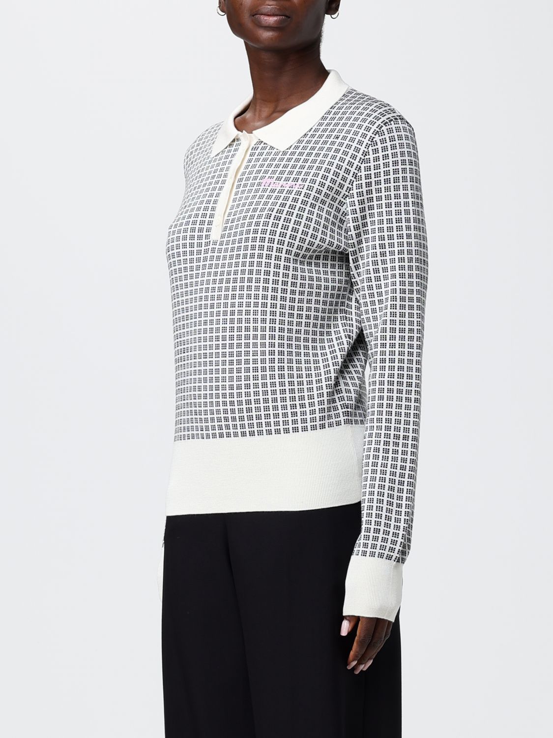 Marni Marni Polo Shirt Woman Grey Size M / US 6-8 / IT 42-44 - 4 Thumbnail