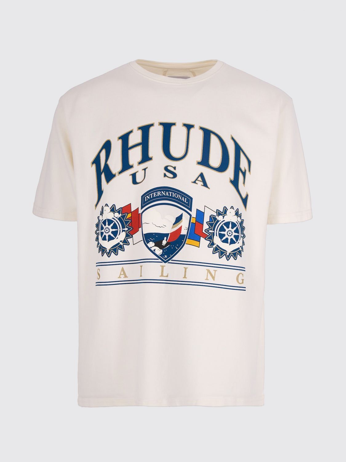 Rhude Rhude T-Shirt Men White Size US M / EU 48-50 / 2 - 2 Thumbnail