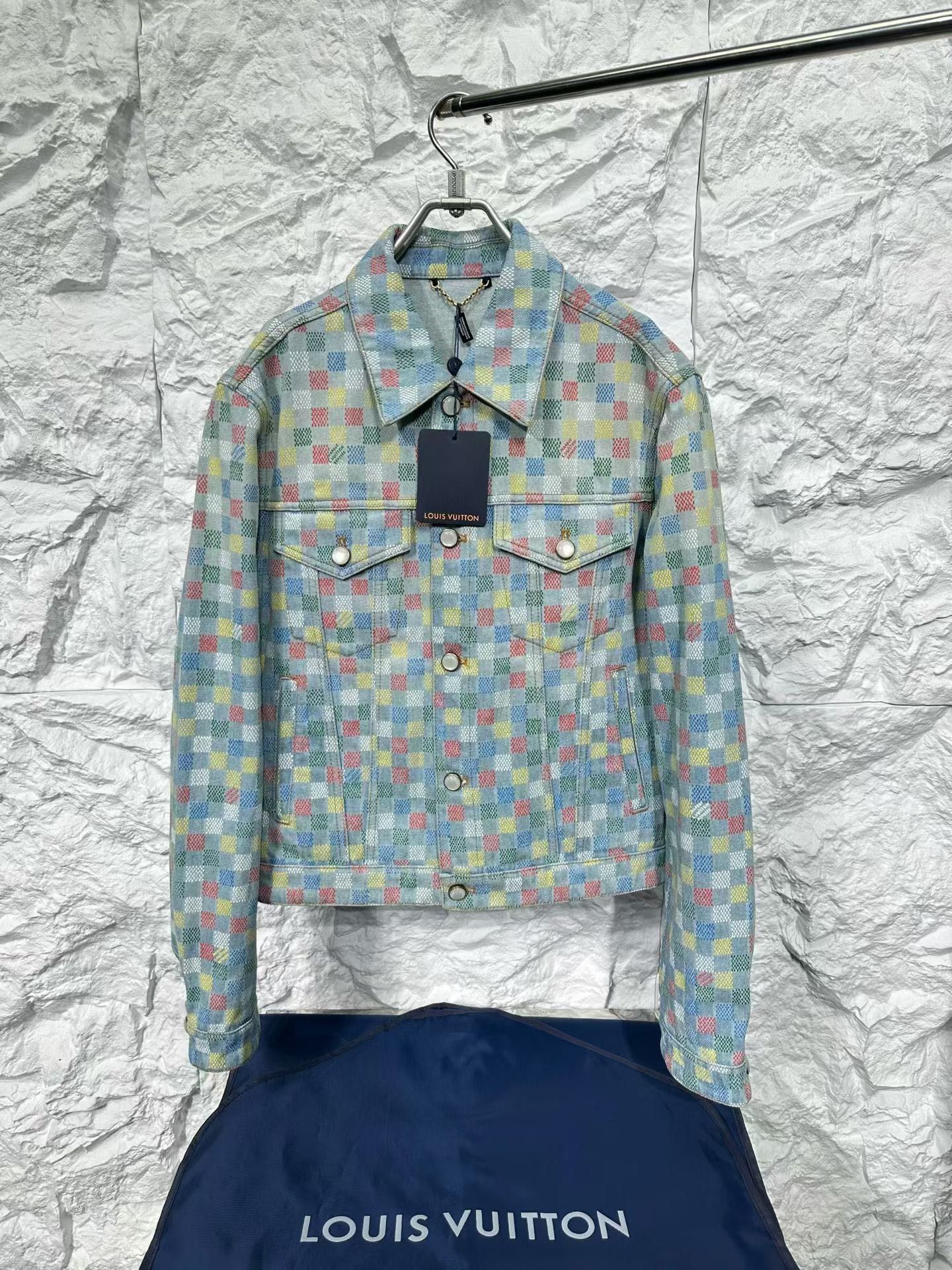 Louis Vuitton Louis Vuitton Rainbow Mosaic Denim Jacket 44 Size US S / EU 44-46 / 1 - 2 Thumbnail