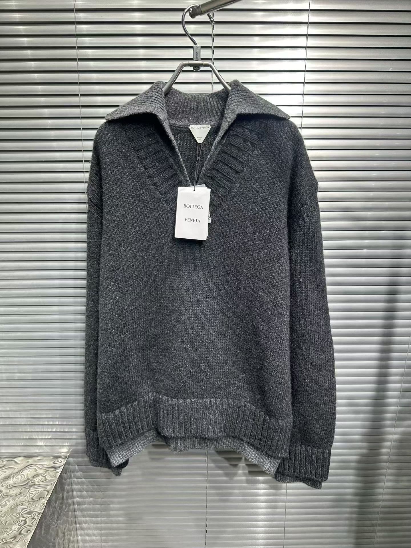 Bottega Veneta Bottega Veneta Layered Wool Polo Sweater M Size US M / EU 48-50 / 2 - 2 Thumbnail