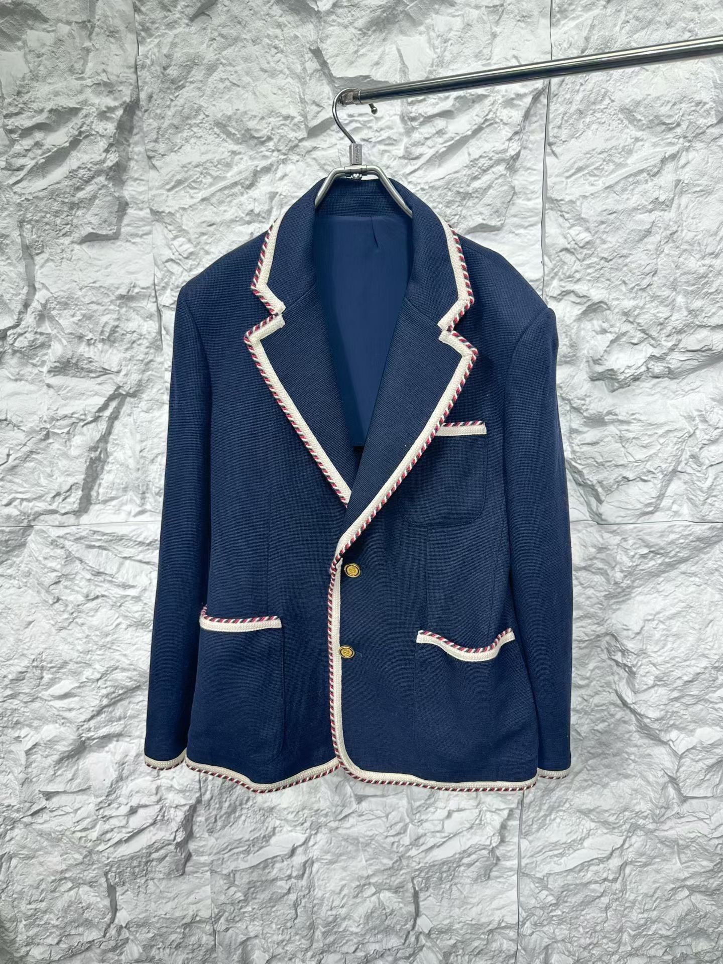 Valentino Valentino Contrast Trim Braided Blazer 38R Size 38R - 2 Thumbnail