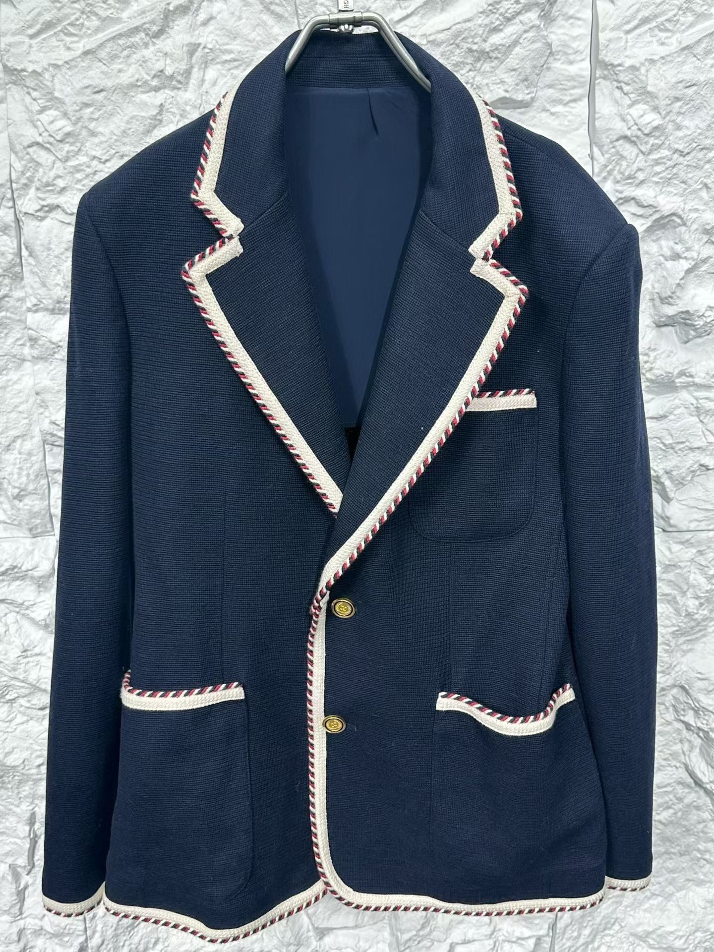 Valentino Valentino Contrast Trim Braided Blazer 38R Size 38R - 4 Thumbnail