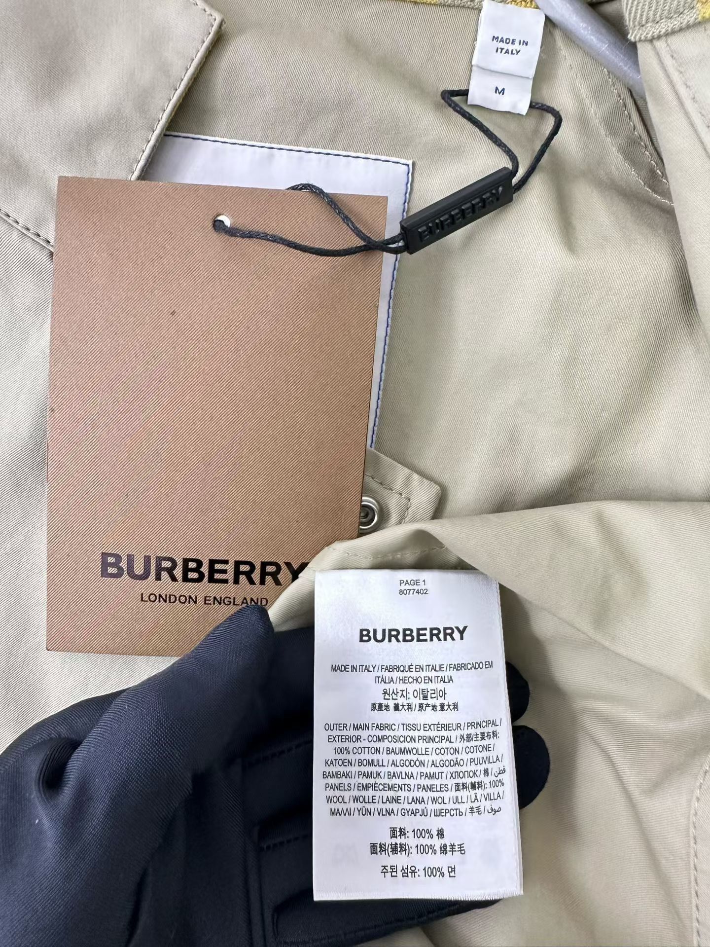 Burberry Burberry Yellow Check Scarf Detail Jacket Size M Size US M / EU 48-50 / 2 - 5 Thumbnail