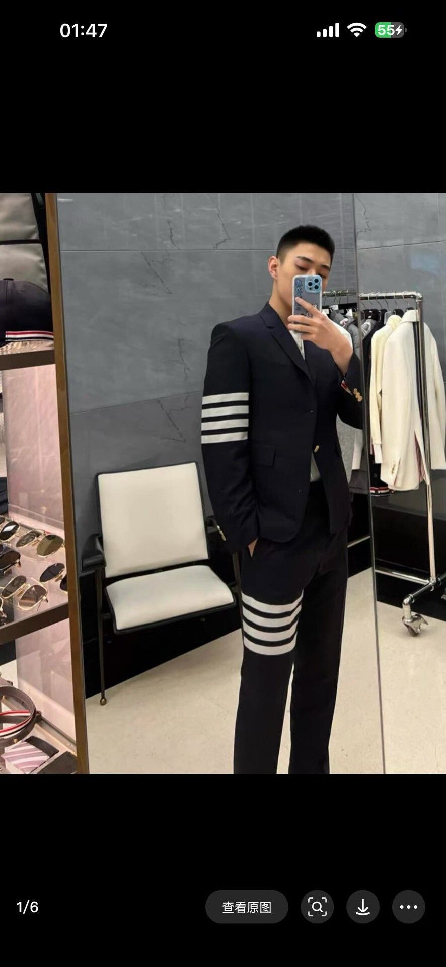 Thom Browne Thom Browne 4-Bar Navy Wool Blazer 40R Size 40R - 9 Thumbnail