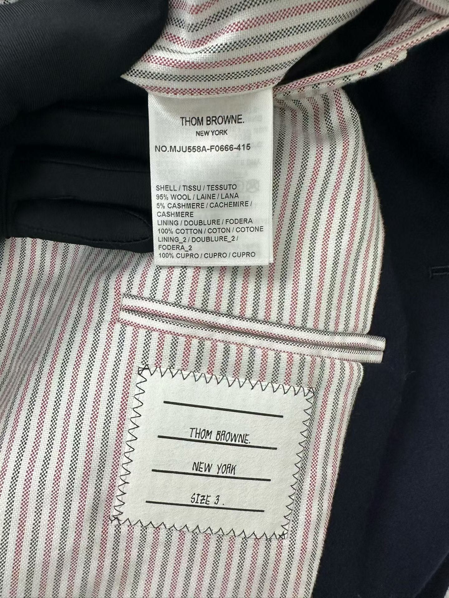 Thom Browne Thom Browne 4-Bar Navy Wool Blazer 40R Size 40R - 6 Thumbnail