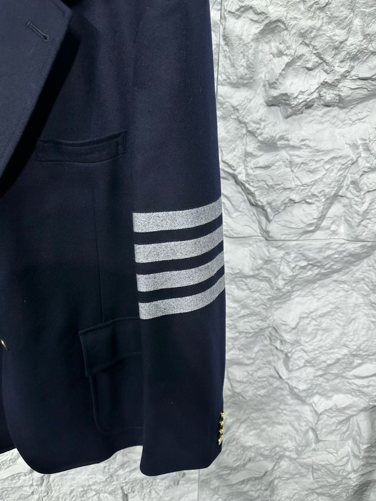 Thom Browne Thom Browne 4-Bar Navy Wool Blazer 40R Size 40R - 5 Thumbnail