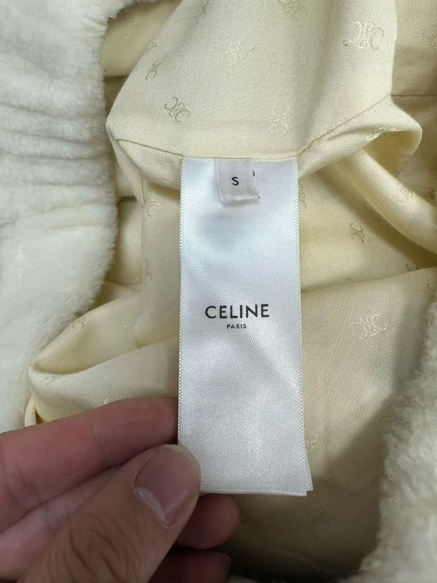 Celine Celine Triomphe Logo Fleece Jacket Size S Size US S / EU 44-46 / 1 - 5 Thumbnail