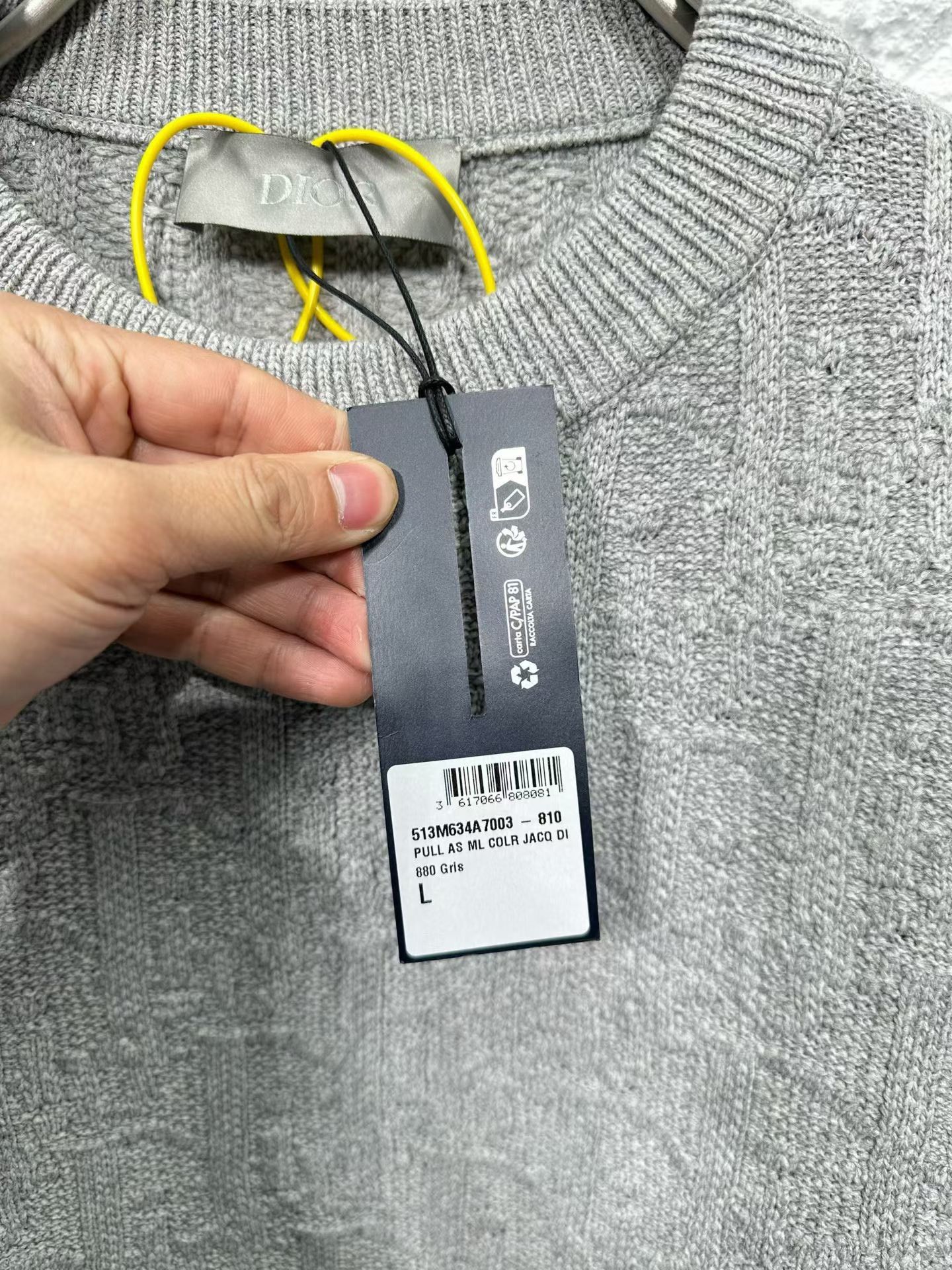 Dior Dior Oblique Logo Knit Sweater L Size US L / EU 52-54 / 3 - 4 Thumbnail