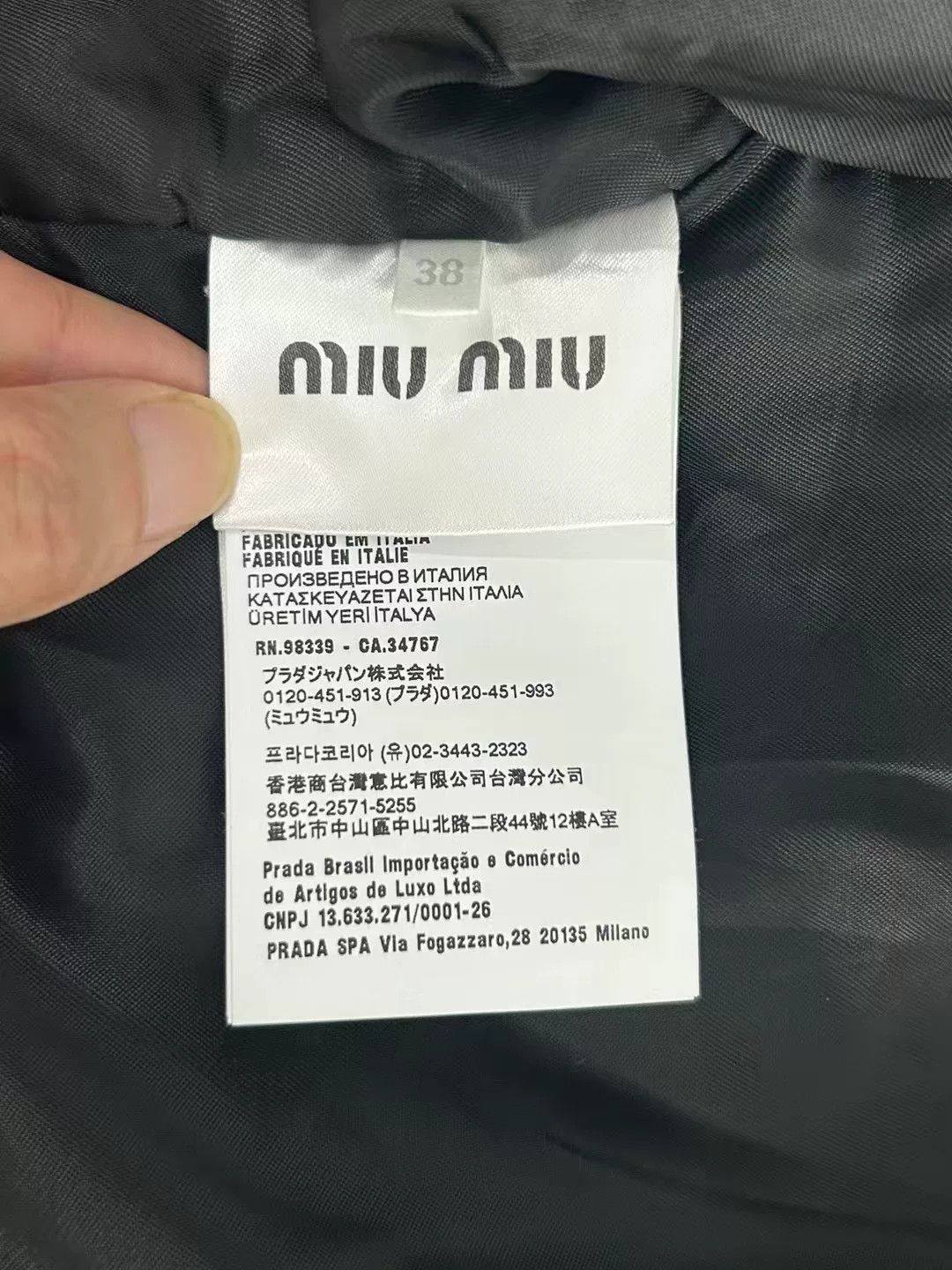Miu Miu Miu Miu Corduroy Collar Zip Jacket Size 38 Size XS / US 0-2 / IT 36-38 - 5 Thumbnail