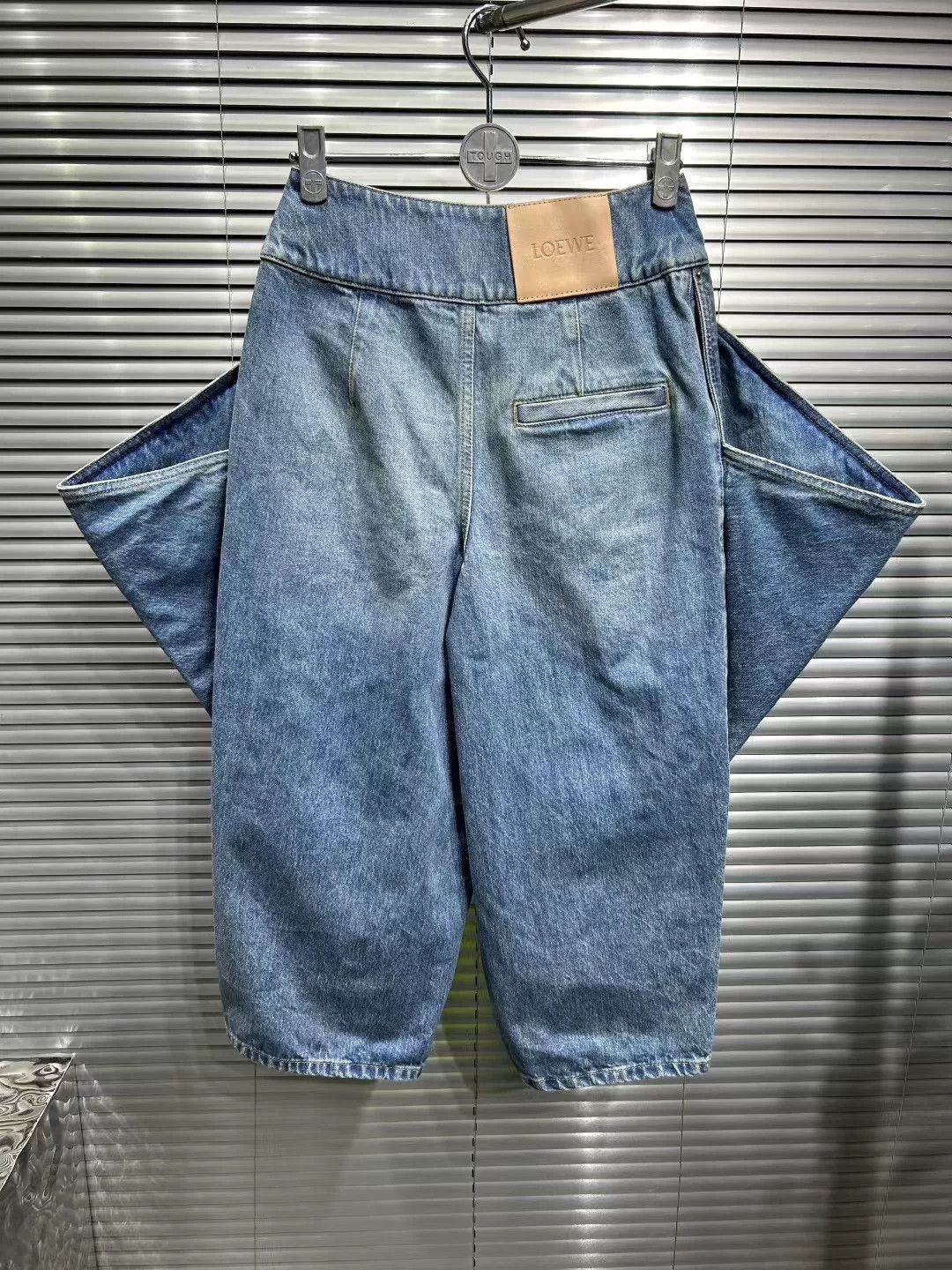 Loewe Loewe Cropped Voluminous Denim Jeans Size 32 Size 24" / US 00 / IT 34 - 3 Thumbnail