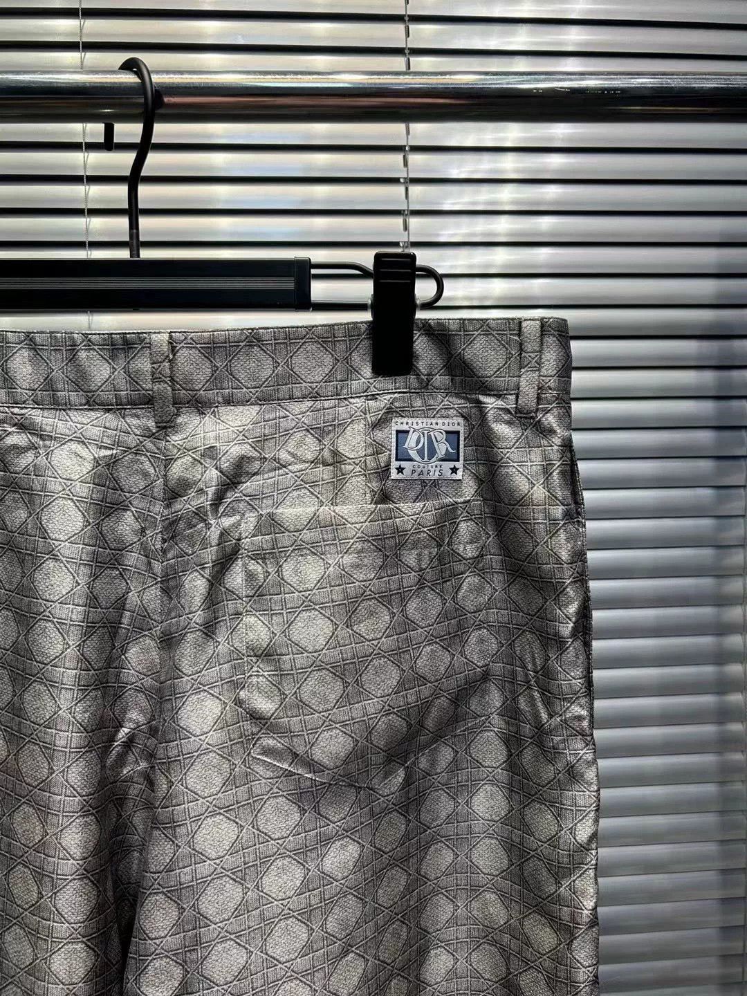Dior Dior CD Diamond Pattern Silk Shorts 48 Size US 32 / EU 48 - 4 Thumbnail