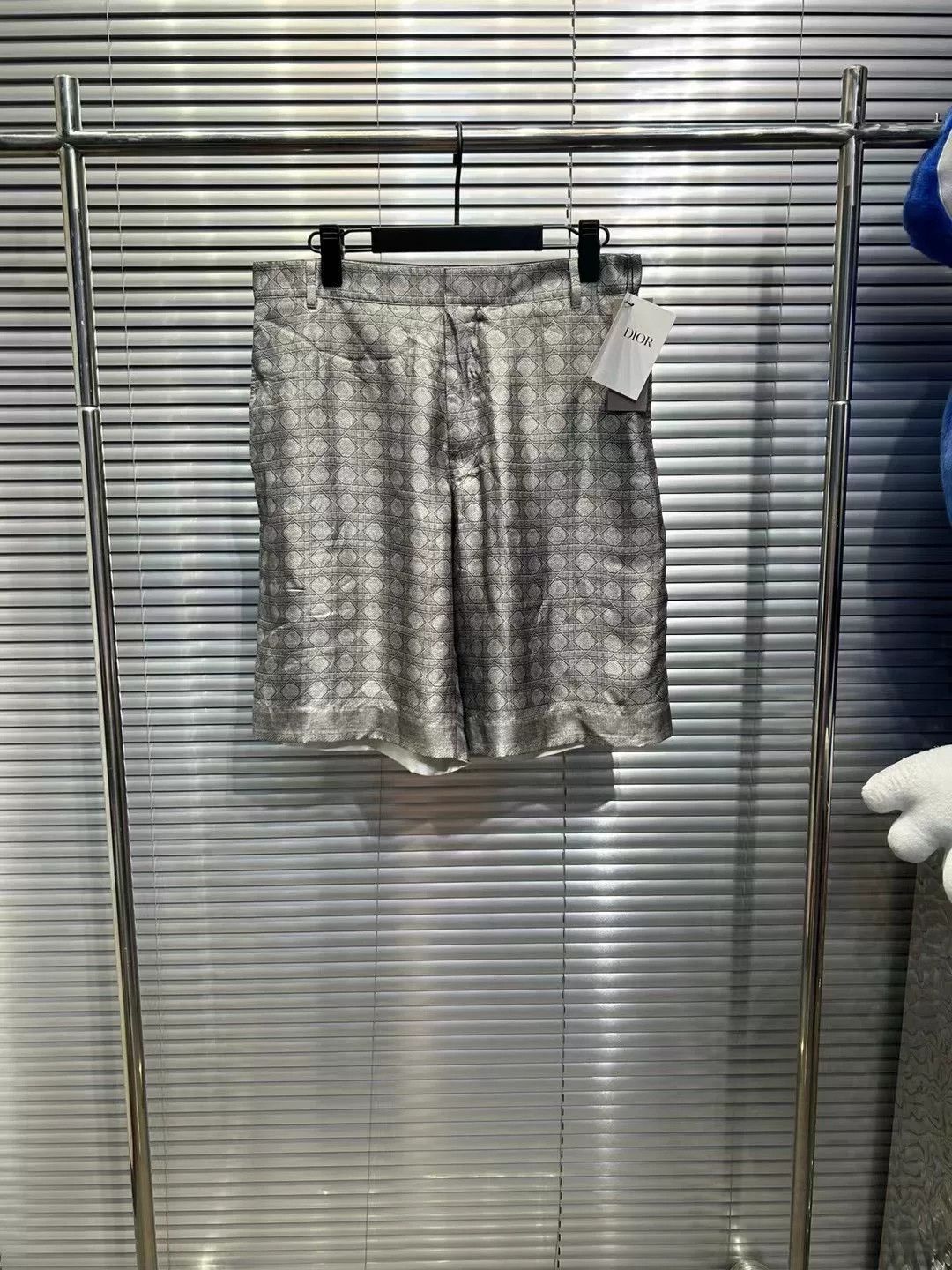 Dior Dior CD Diamond Pattern Silk Shorts 48 Size US 32 / EU 48 - 2 Thumbnail