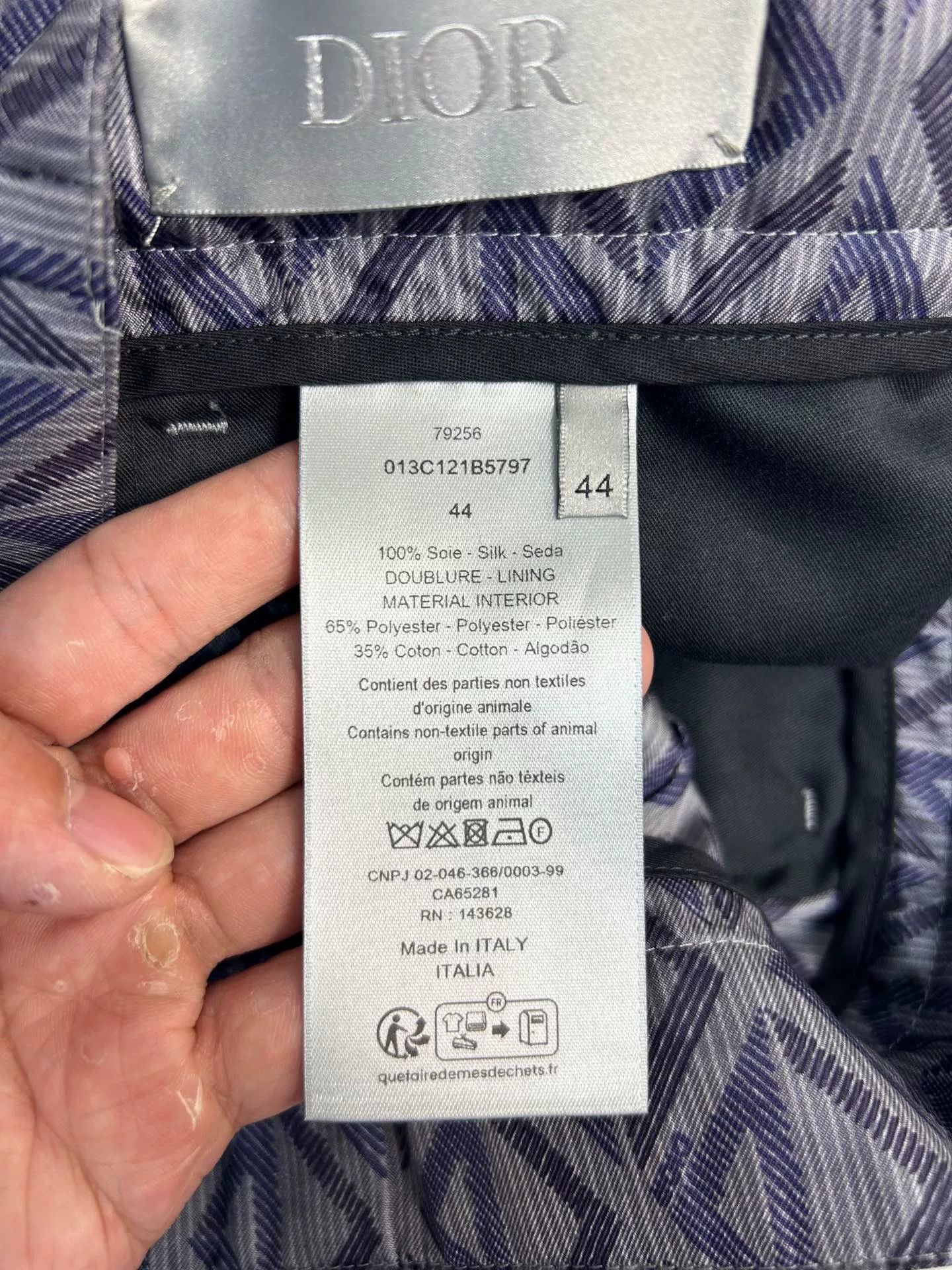 Dior Dior Geometric Diamond CD Silk Shorts 44 Size US 28 / EU 44 - 5 Thumbnail