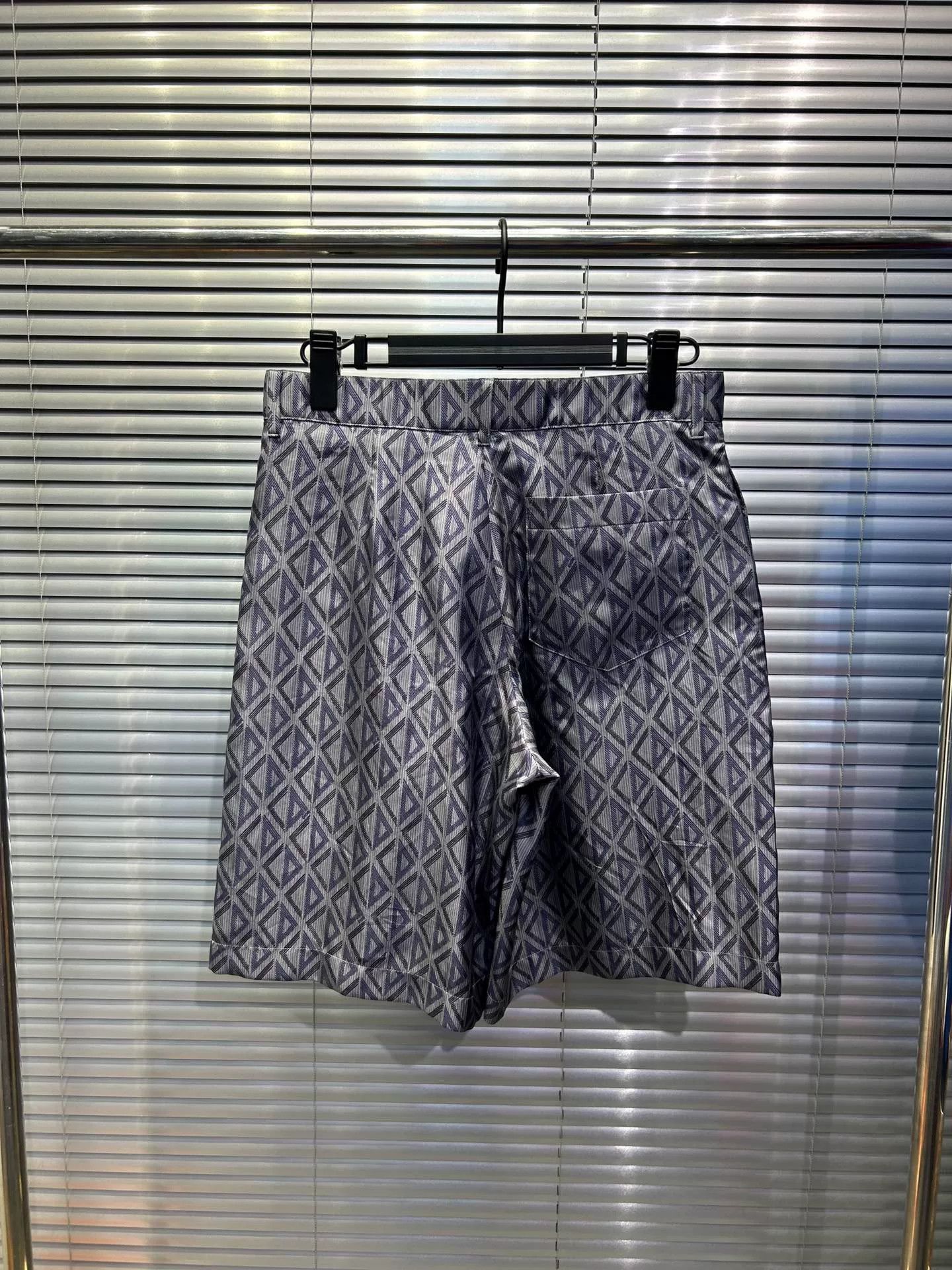 Dior Dior Geometric Diamond CD Silk Shorts 44 Size US 28 / EU 44 - 3 Thumbnail