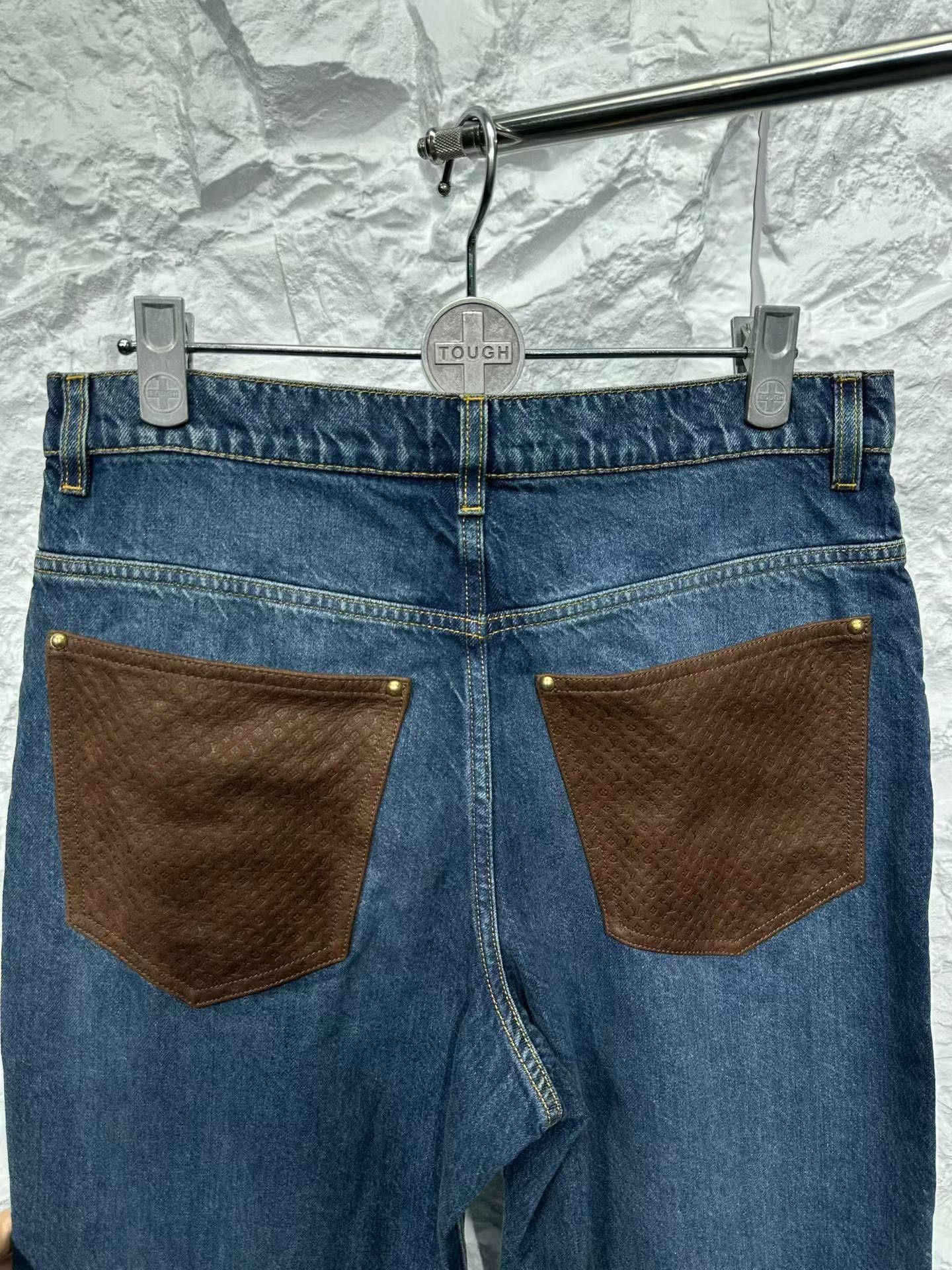 Louis Vuitton Louis Vuitton Monogram Suede Pocket Denim Jeans Size 30 Size US 30 / EU 46 - 5 Thumbnail