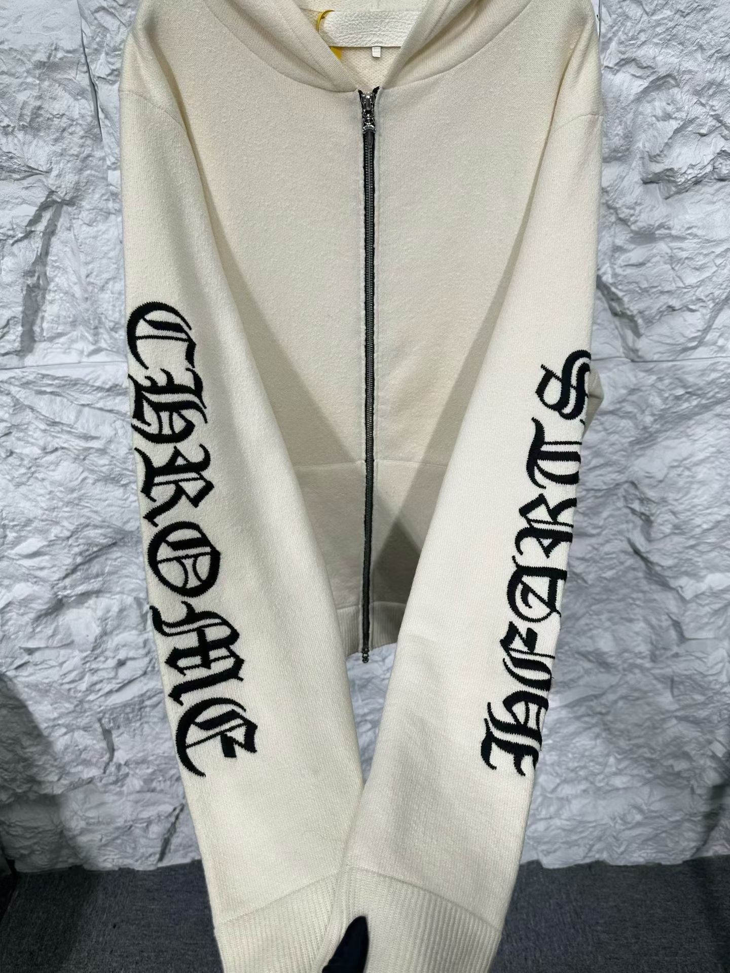 Chrome Hearts Chrome Hearts Arm Script Logo Cashmere Hoodie L Size US L / EU 52-54 / 3 - 4 Thumbnail