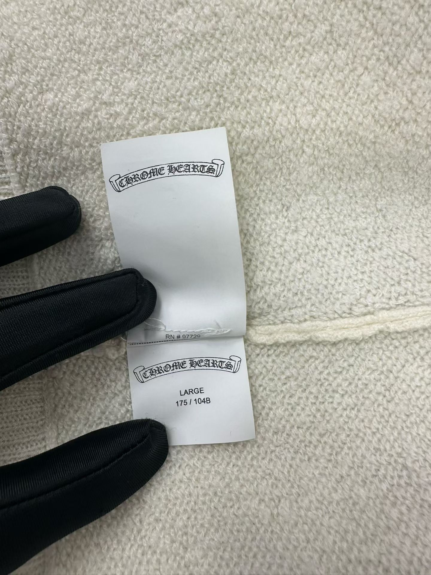 Chrome Hearts Chrome Hearts Arm Script Logo Cashmere Hoodie L Size US L / EU 52-54 / 3 - 8 Thumbnail