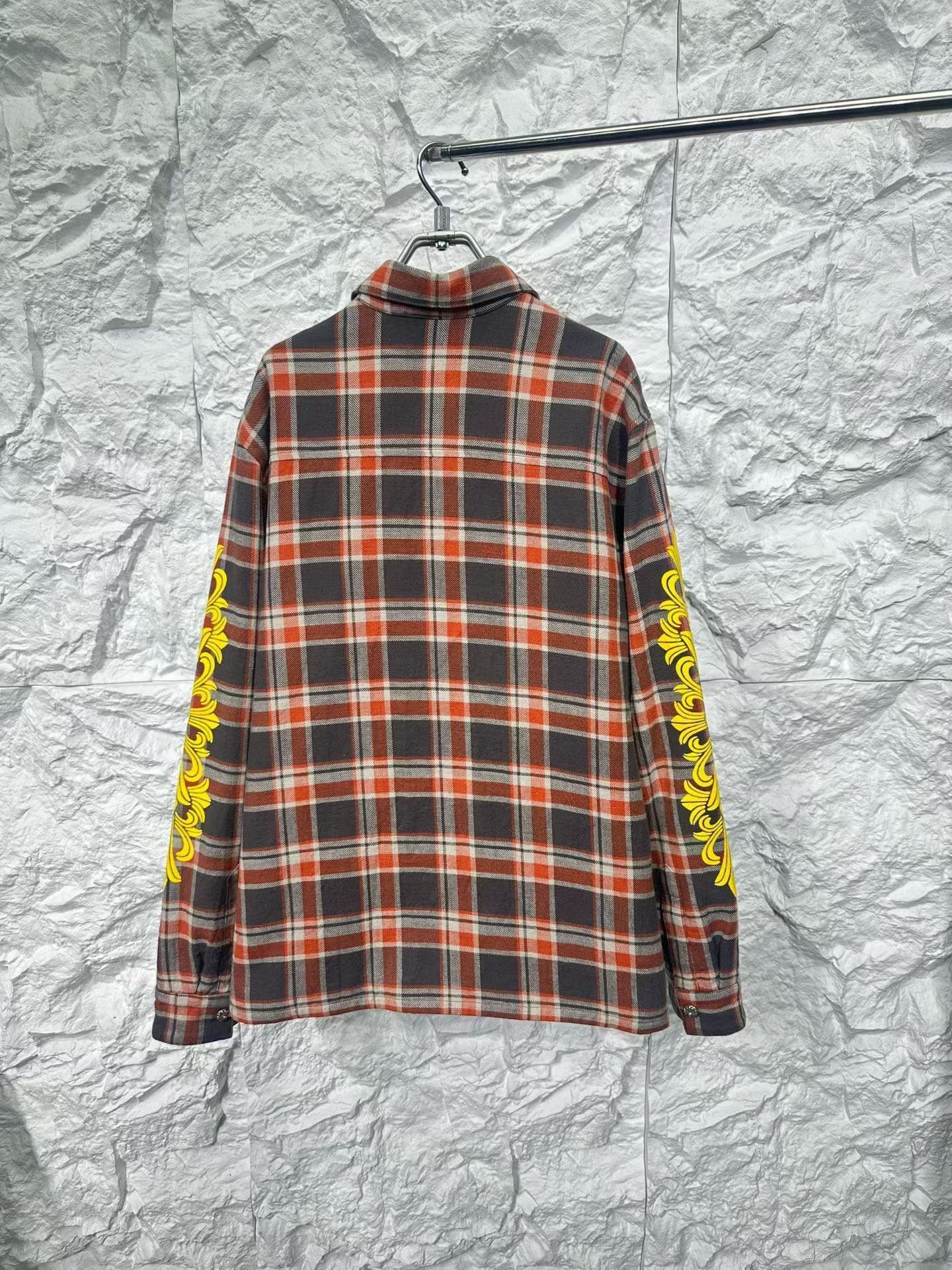 Chrome Hearts Chrome Hearts Plaid Yellow Floral Padded Jacket Size L Size US L / EU 52-54 / 3 - 3 Thumbnail