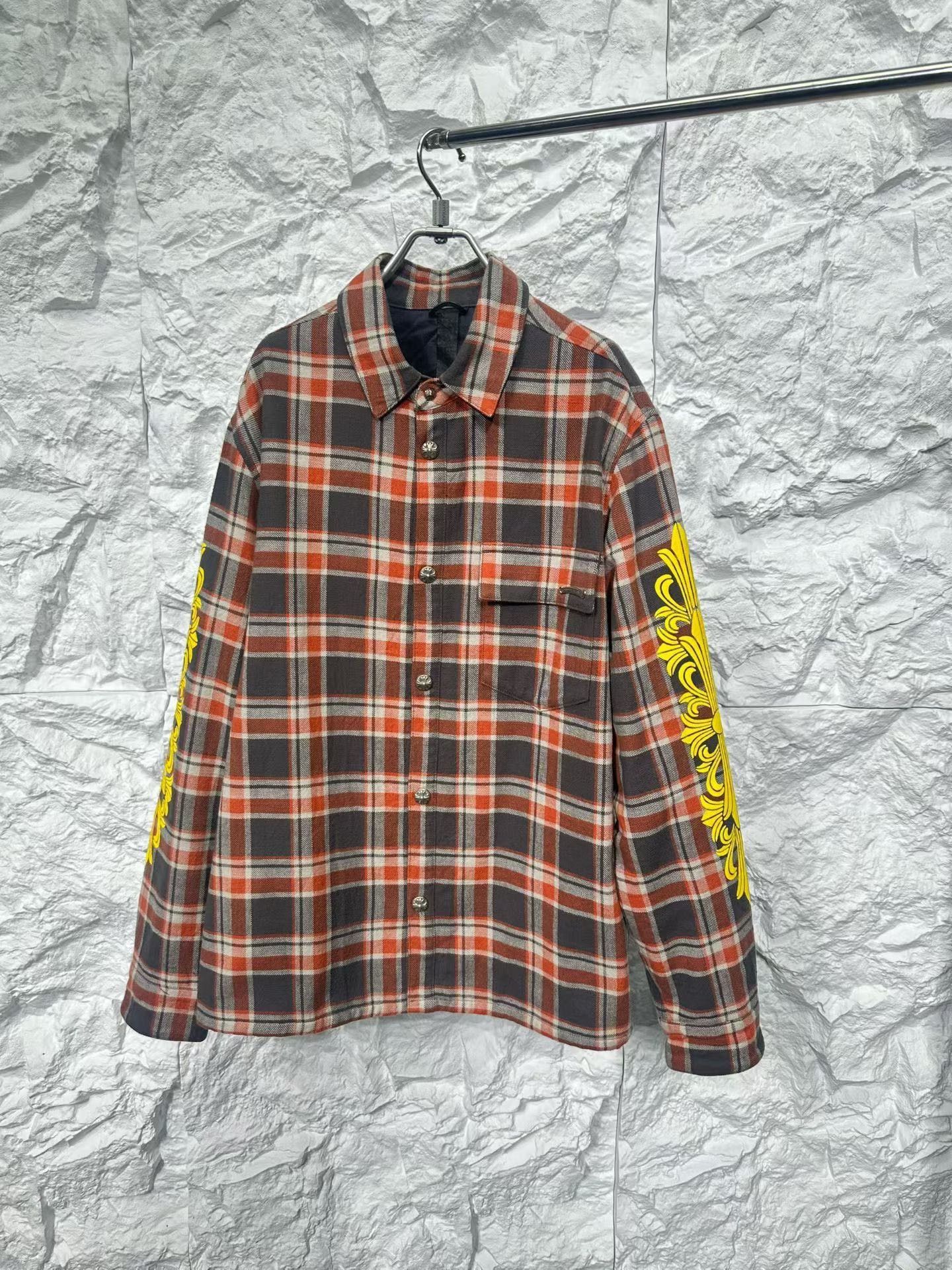 Chrome Hearts Chrome Hearts Plaid Yellow Floral Padded Jacket Size L Size US L / EU 52-54 / 3 - 2 Thumbnail