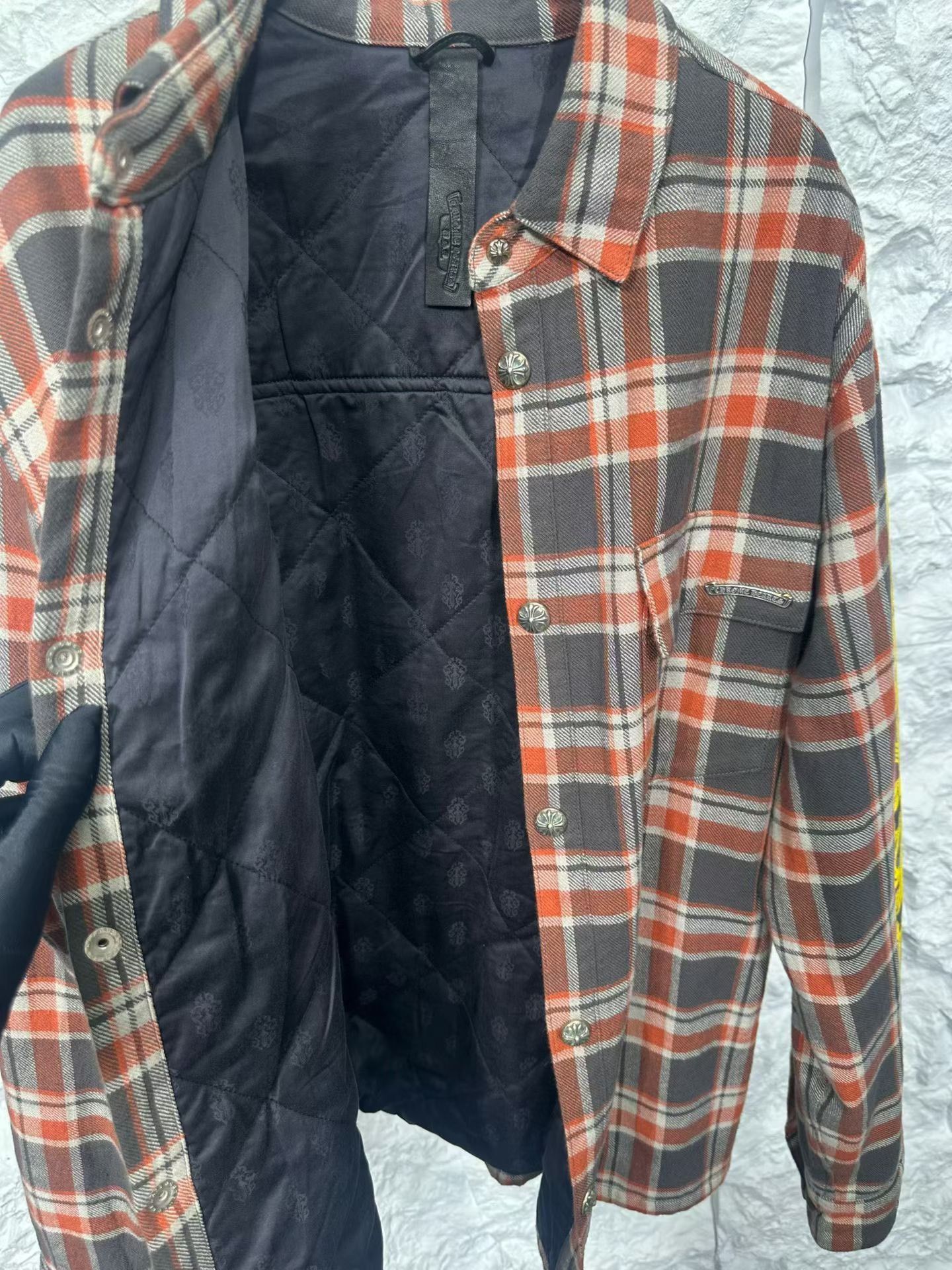 Chrome Hearts Chrome Hearts Plaid Yellow Floral Padded Jacket Size L Size US L / EU 52-54 / 3 - 6 Thumbnail