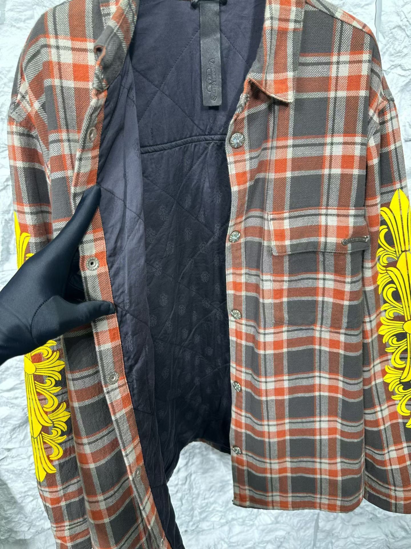 Chrome Hearts Chrome Hearts Plaid Yellow Graphic Padded Jacket XL Size US XL / EU 56 / 4 - 6 Thumbnail