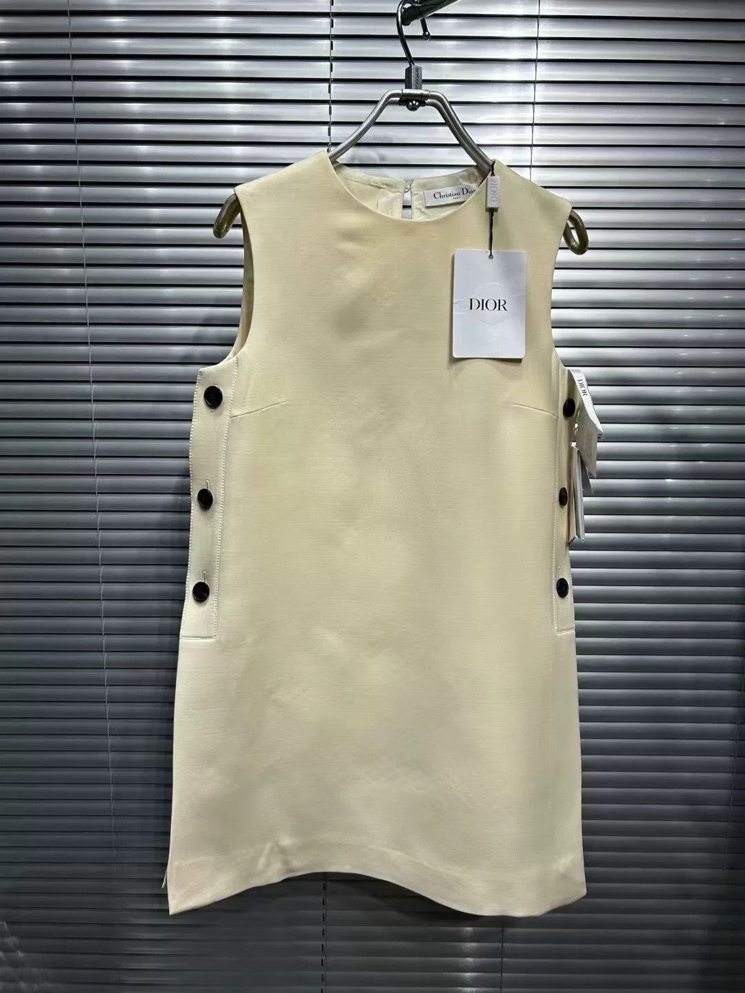 Dior Dior Side Button Sleeveless Mini Dress 34 Size XS / US 0-2 / IT 36-38 - 2 Thumbnail