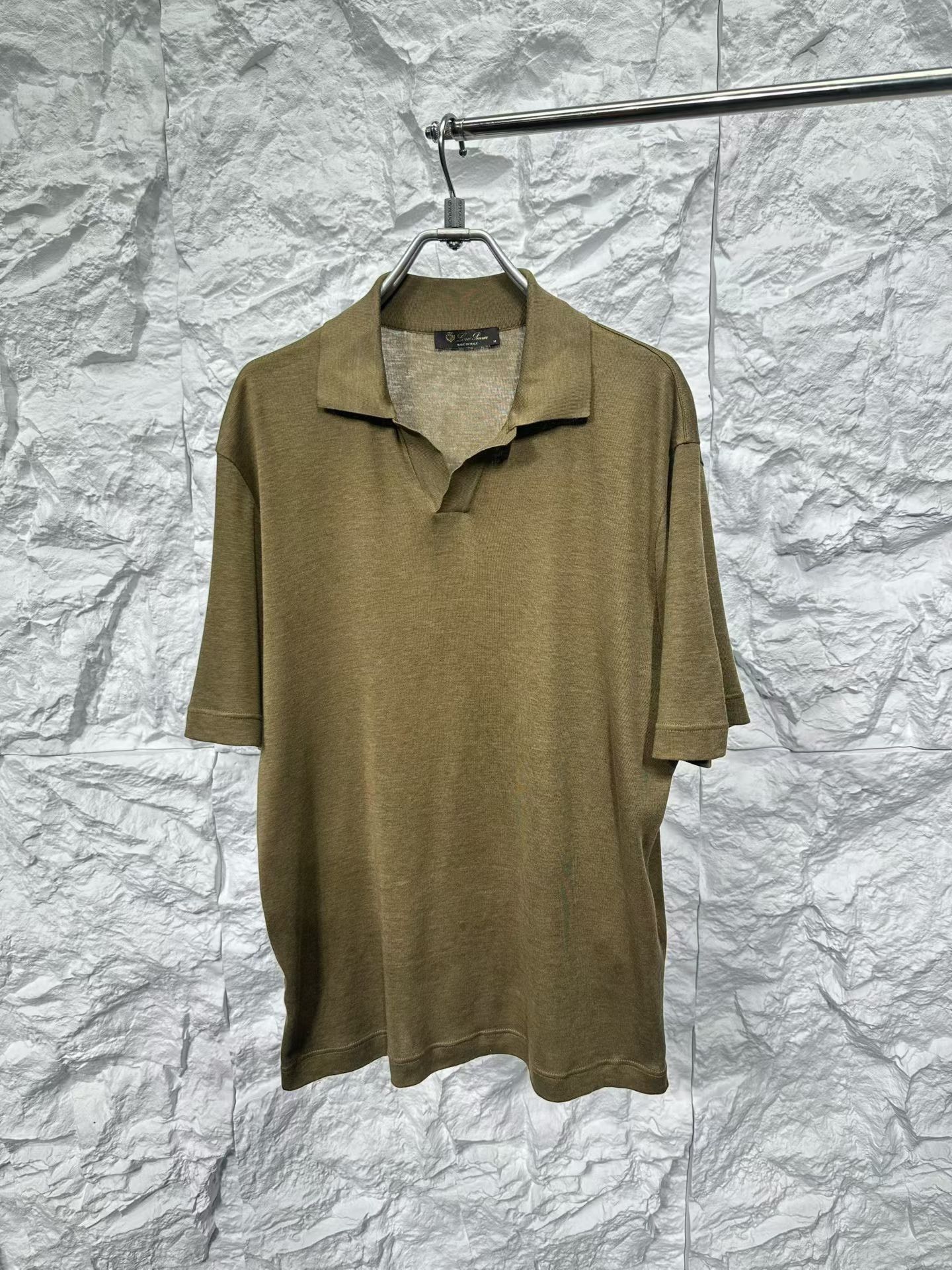 Loro Piana Loro Piana Silk Cotton Blend Polo Shirt M Size US M / EU 48-50 / 2 - 2 Thumbnail