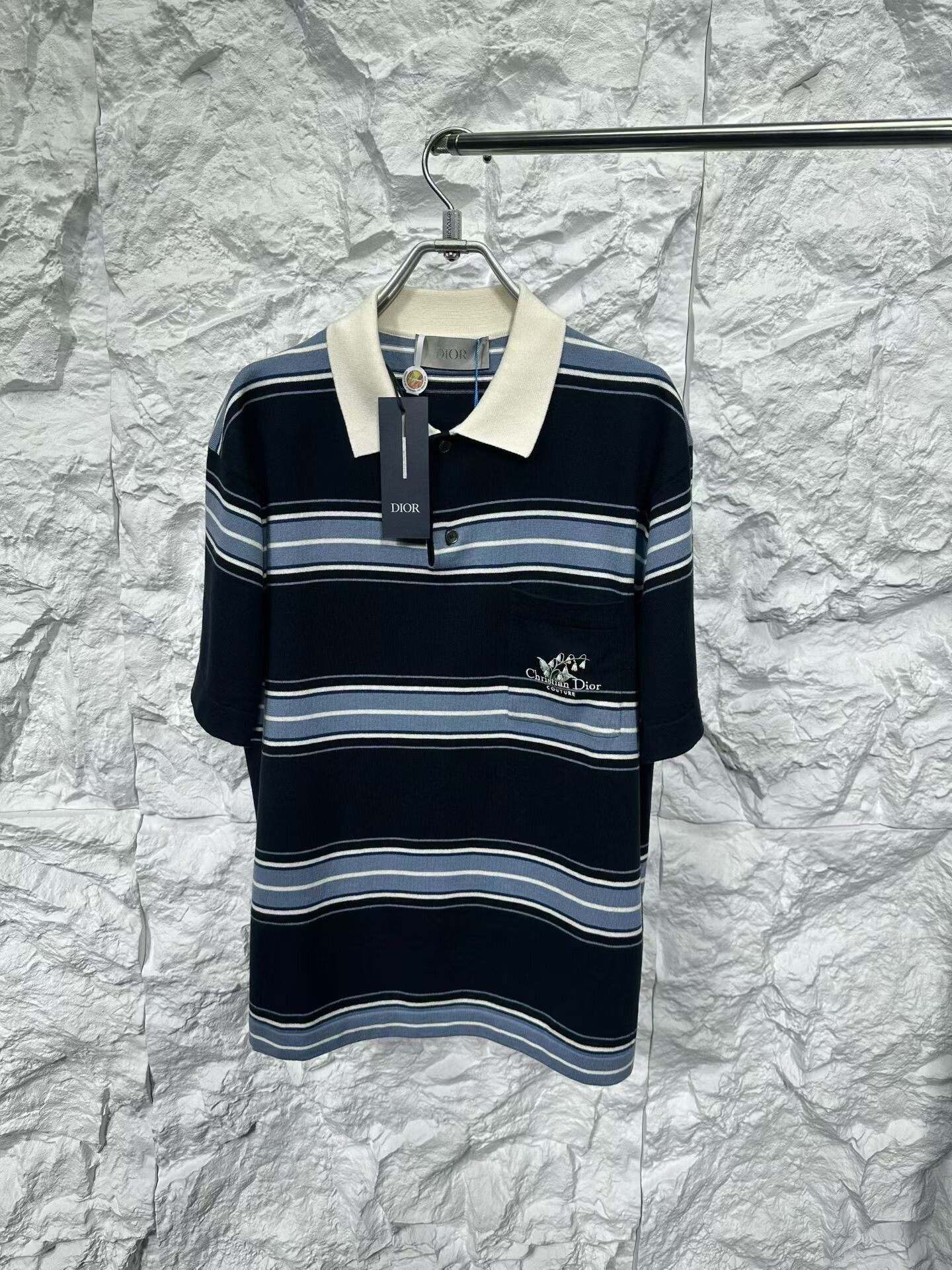 Dior Dior Lily of the Valley Striped Polo Shirt M Size US M / EU 48-50 / 2 - 2 Thumbnail