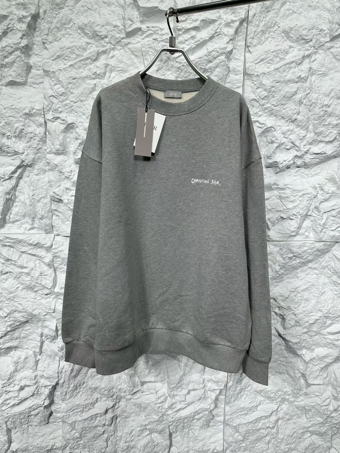 Dior Dior Embroidered Script Logo Sweatshirt L Size US L / EU 52-54 / 3 - 2 Thumbnail