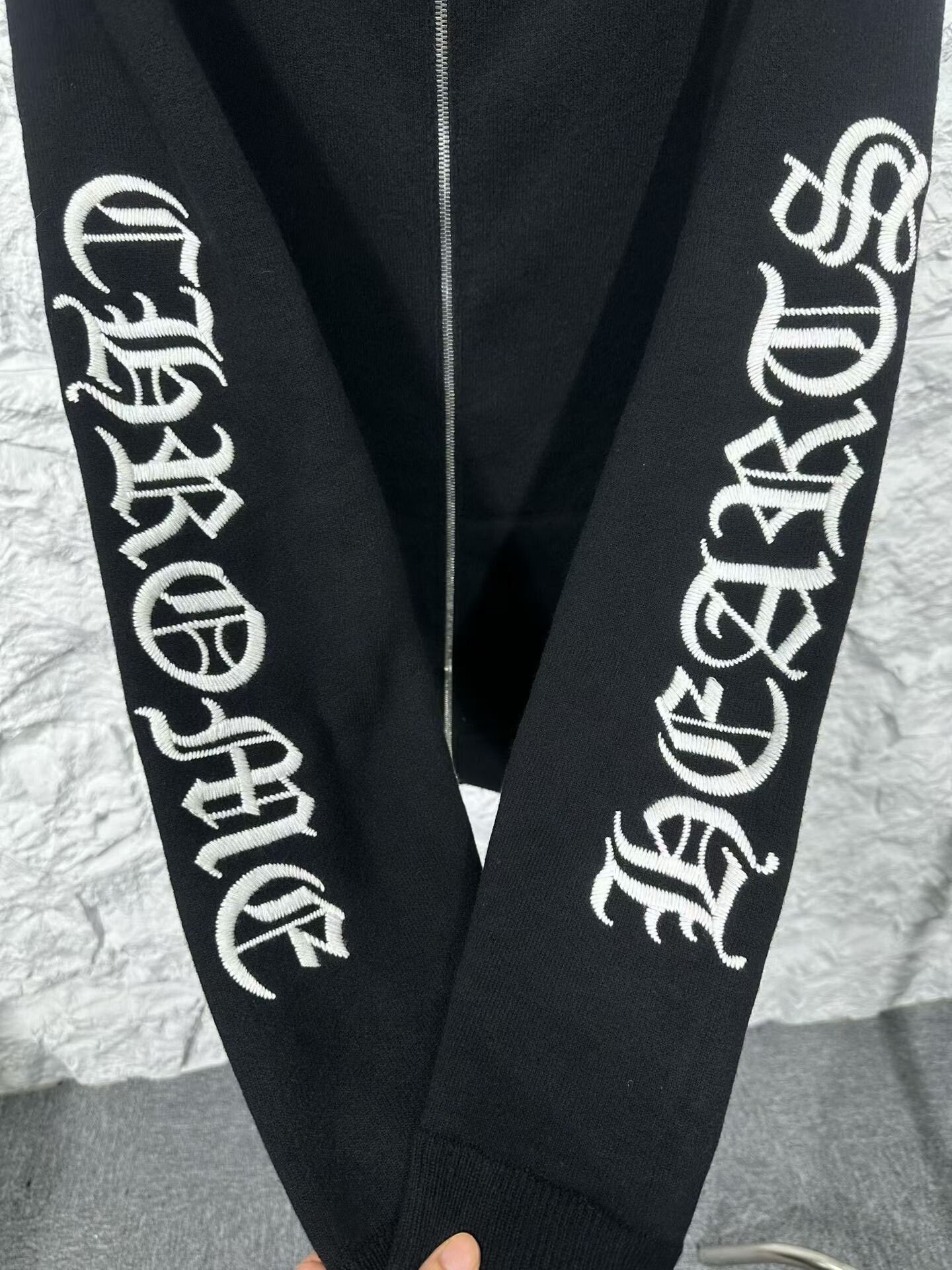 Chrome Hearts Chrome Hearts Scroll Cashmere Zip Hoodie L Size US L / EU 52-54 / 3 - 5 Thumbnail