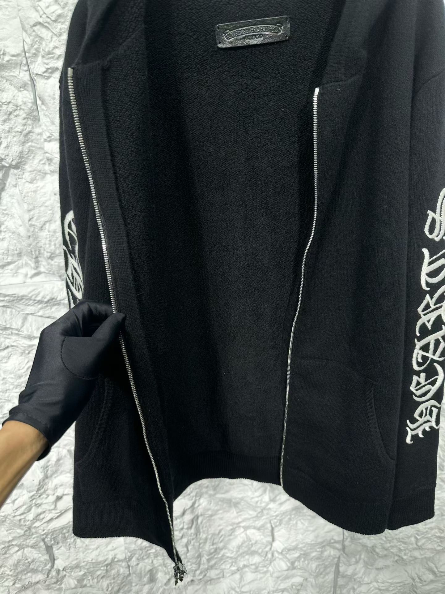 Chrome Hearts Chrome Hearts Scroll Cashmere Zip Hoodie L Size US L / EU 52-54 / 3 - 7 Thumbnail