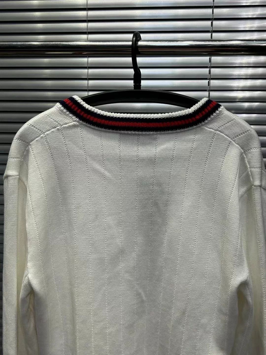 Gucci Gucci Stripe Script Logo Knit Cardigan S Size US S / EU 44-46 / 1 - 5 Thumbnail