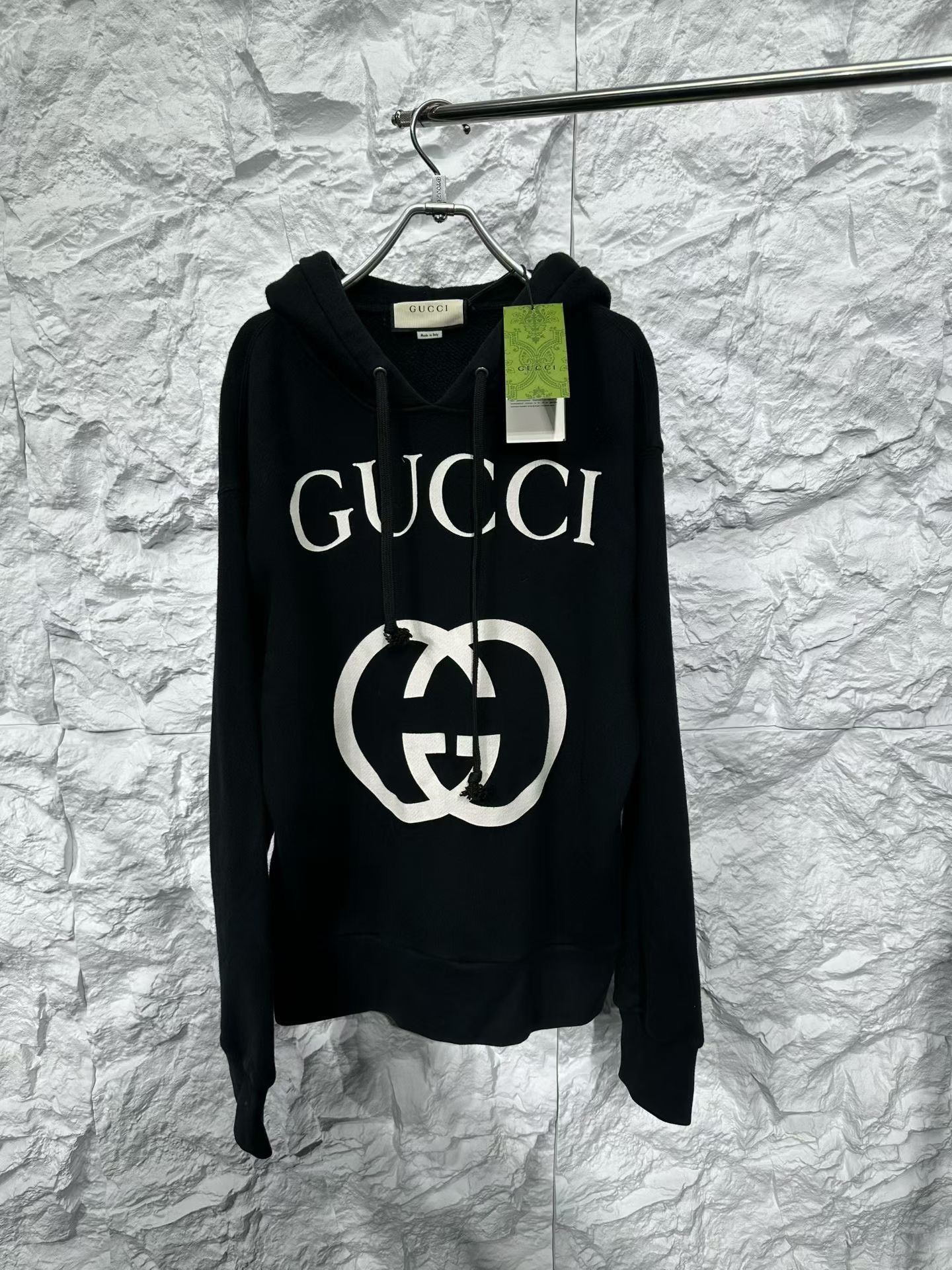 Gucci Gucci Interlocking G Logo Hoodie Black S Size US S / EU 44-46 / 1 - 2 Thumbnail