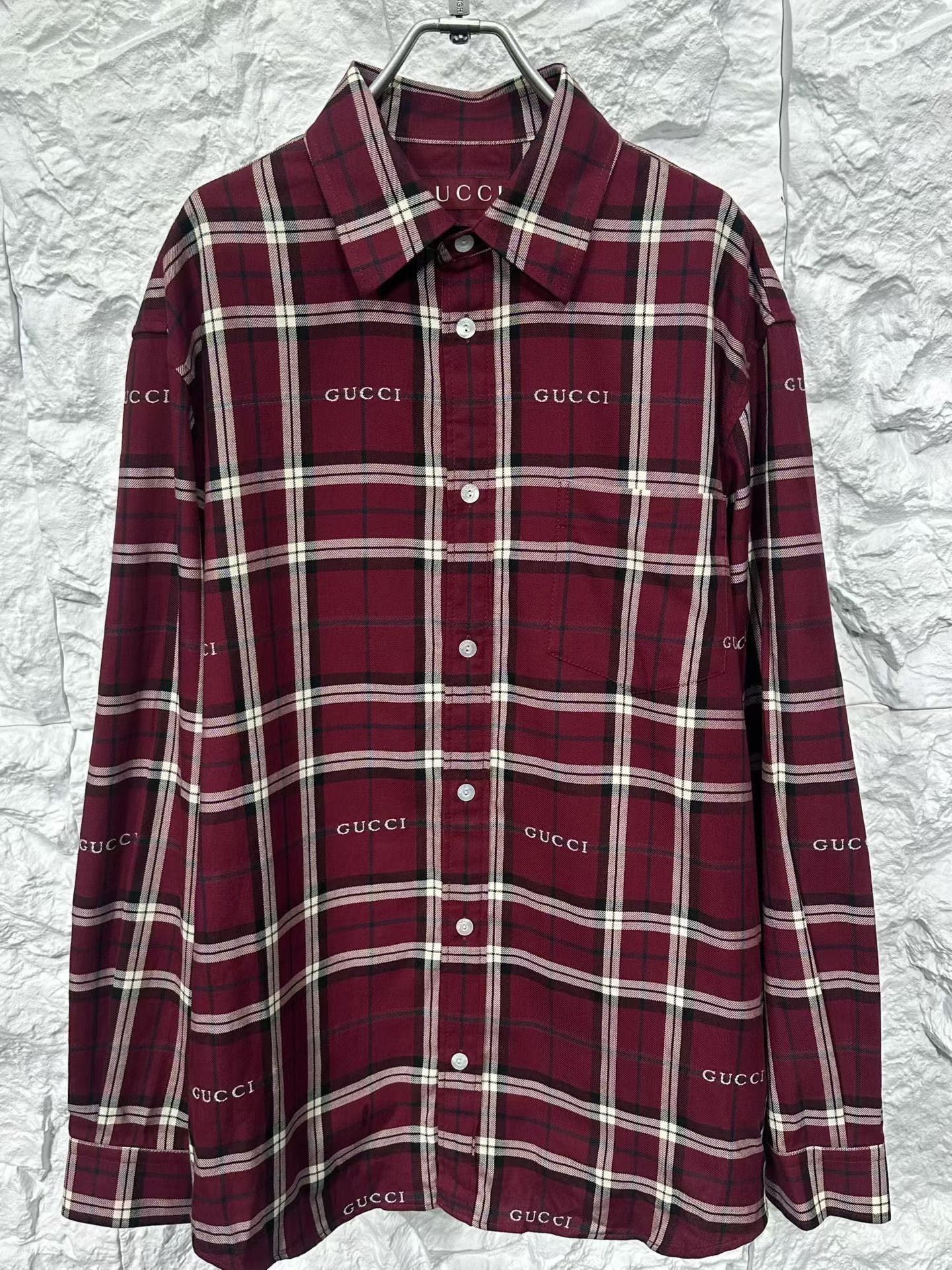 Gucci Gucci Plaid Logo Long Sleeve Shirt 48 Size US M / EU 48-50 / 2 - 4 Thumbnail