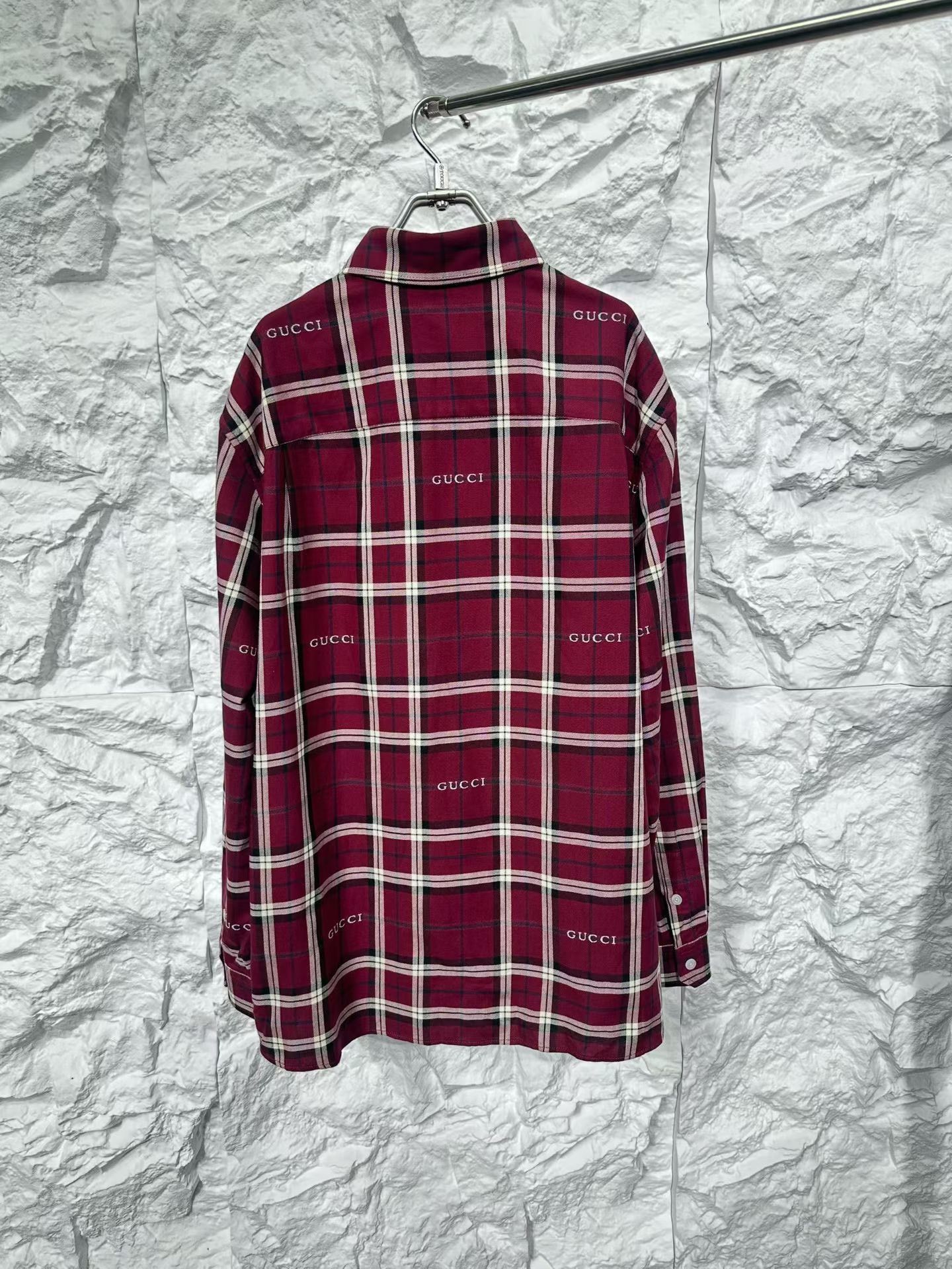 Gucci Gucci Plaid Logo Long Sleeve Shirt 48 Size US M / EU 48-50 / 2 - 3 Thumbnail