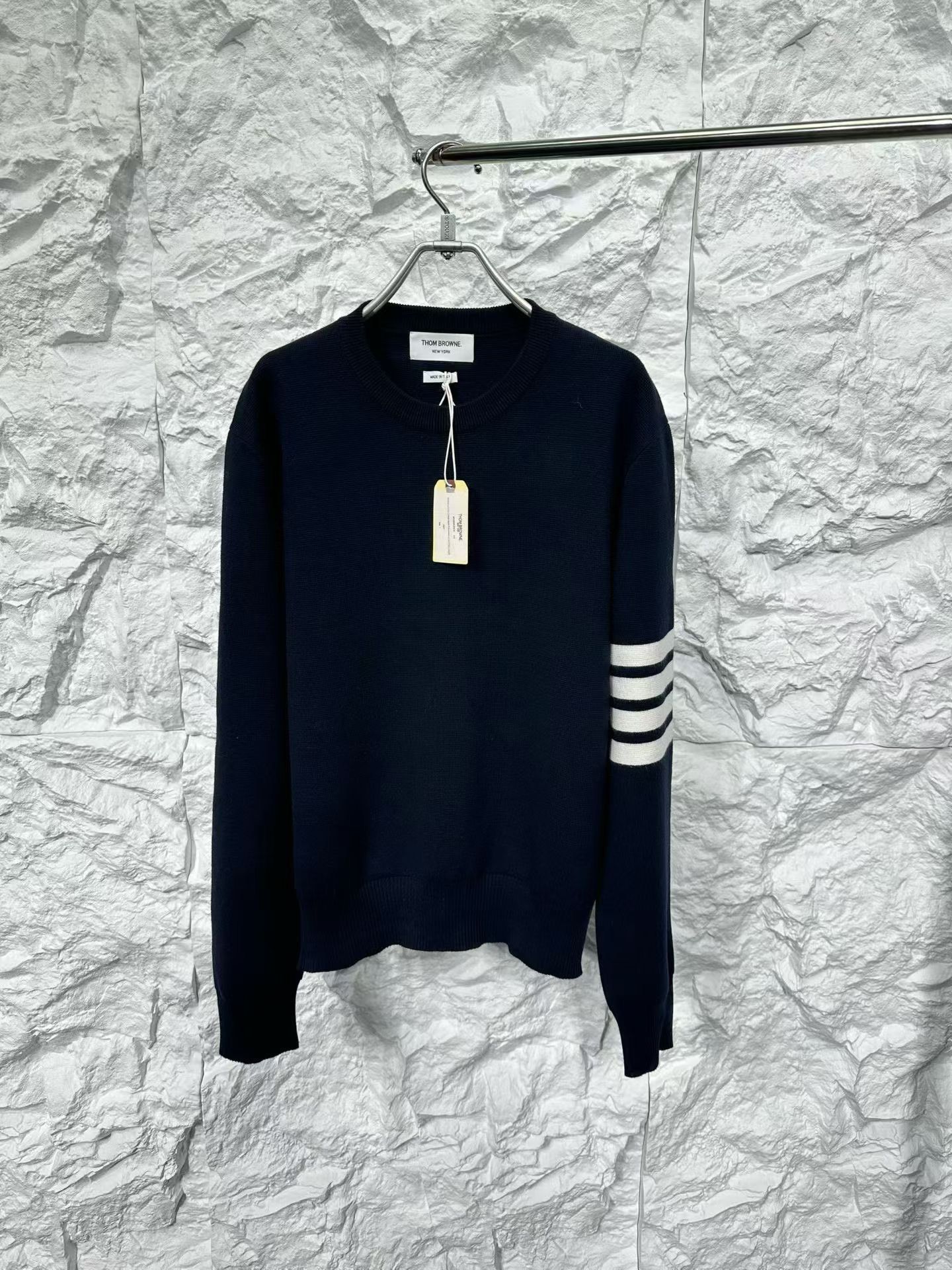 Thom Browne Thom Browne 4-Bar Milano Stitch Pullover Size 1 Size US S / EU 44-46 / 1 - 2 Thumbnail